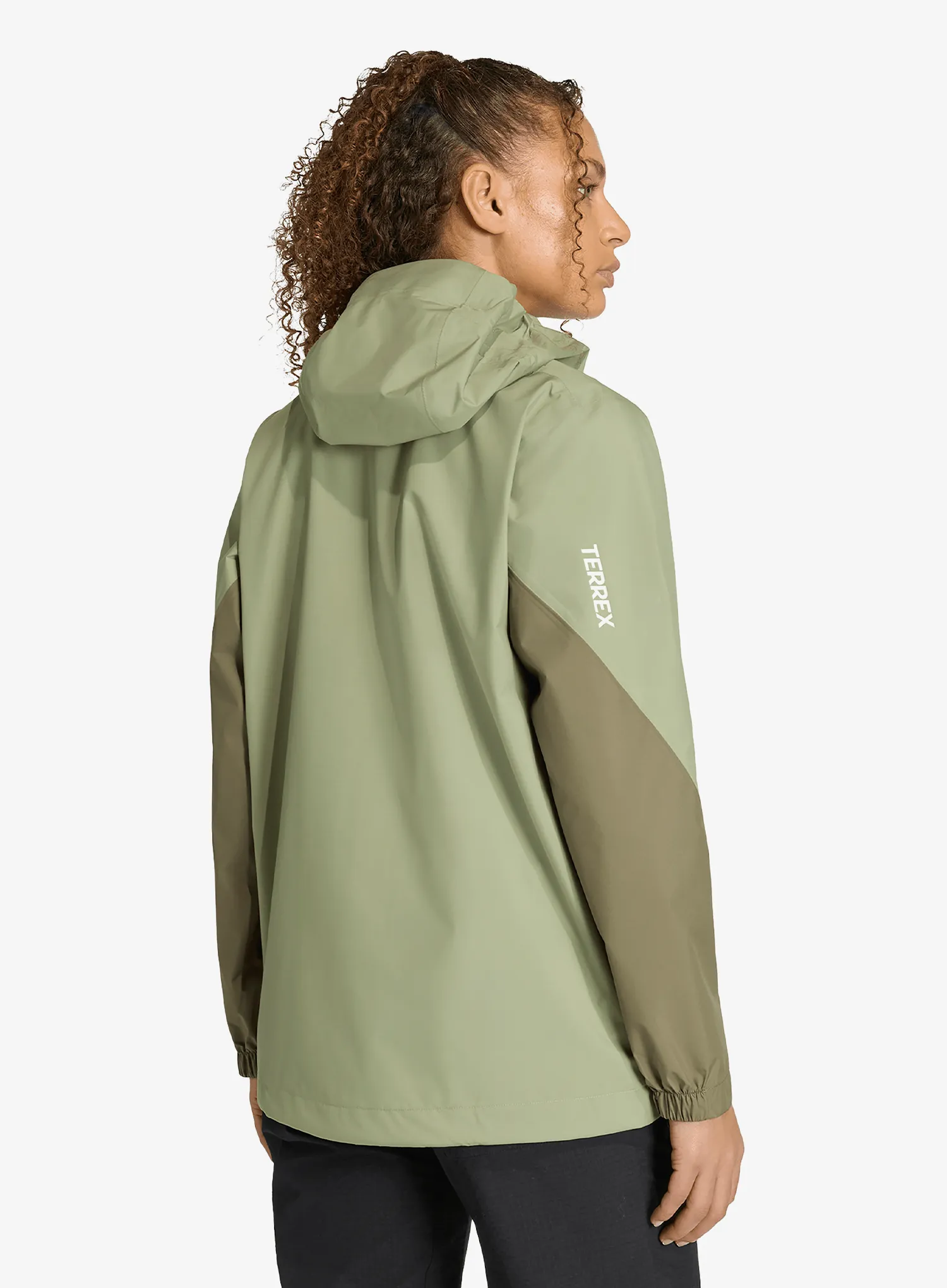 Dámská bunda do deště adidas TERREX Multi 2.5 Layer Climaproof Rain Jacket - tent green/olive strata