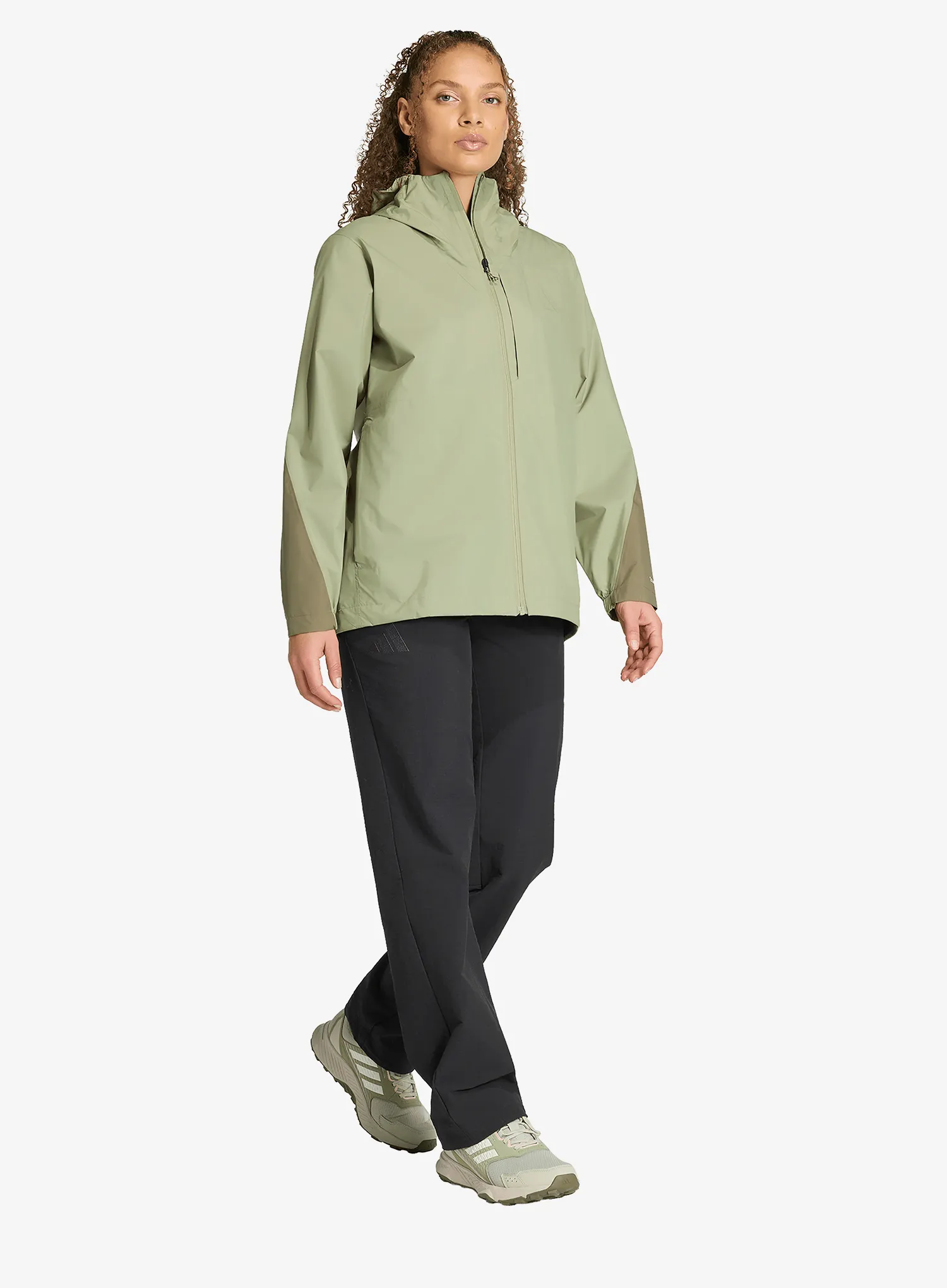 Dámská bunda do deště adidas TERREX Multi 2.5 Layer Climaproof Rain Jacket - tent green/olive strata