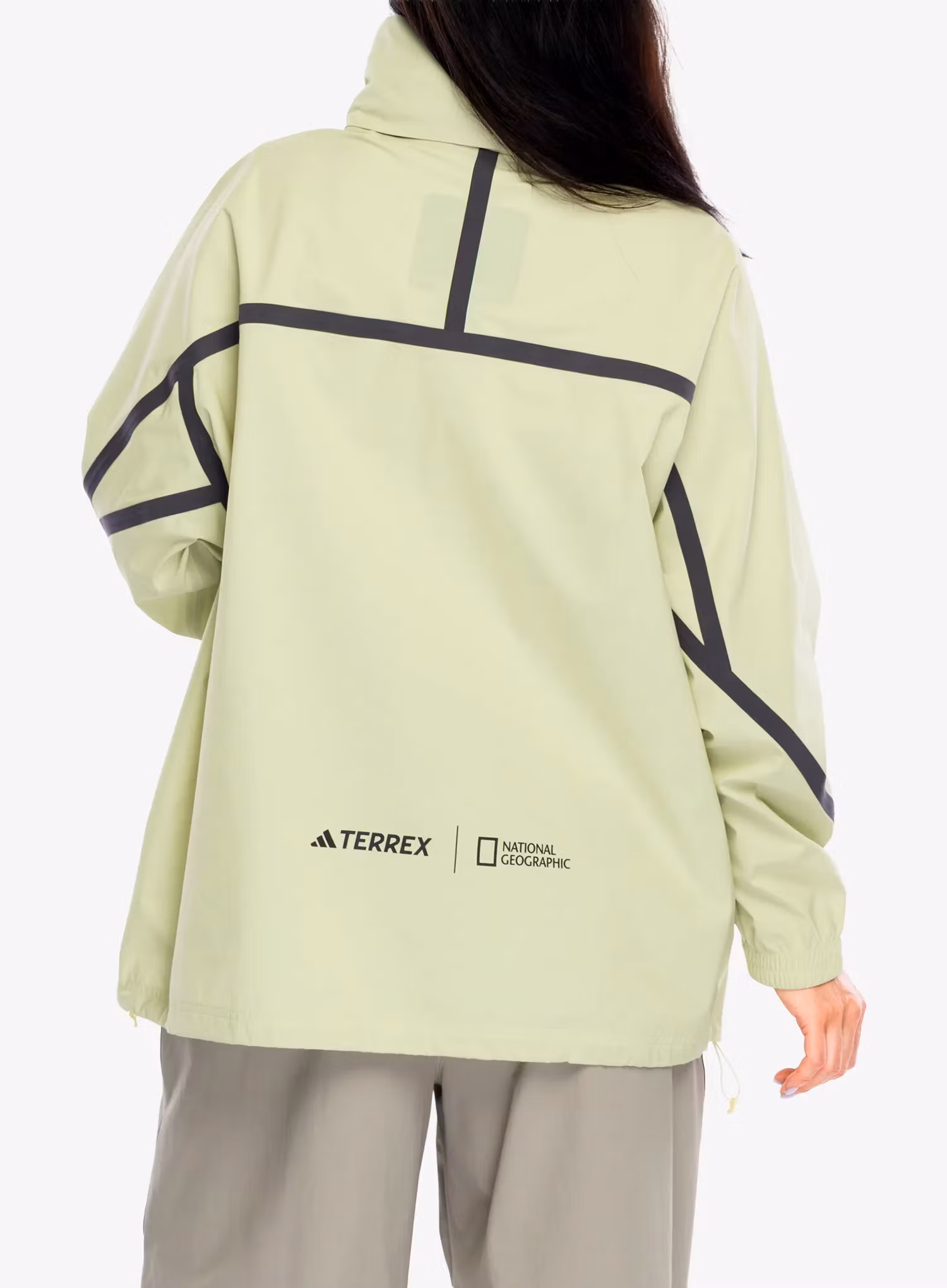 Dámská bunda do deště adidas TERREX National Geographic RAIN.RDY Jacket - powyel/powyel
