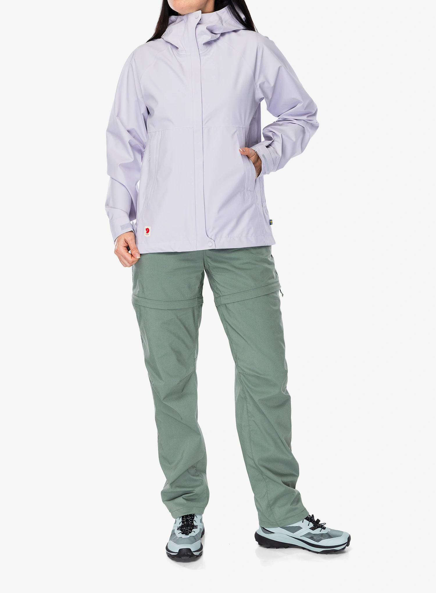 Dámská bunda do deště Fjallraven HC Hydratic Trail Jacket - lavender mist