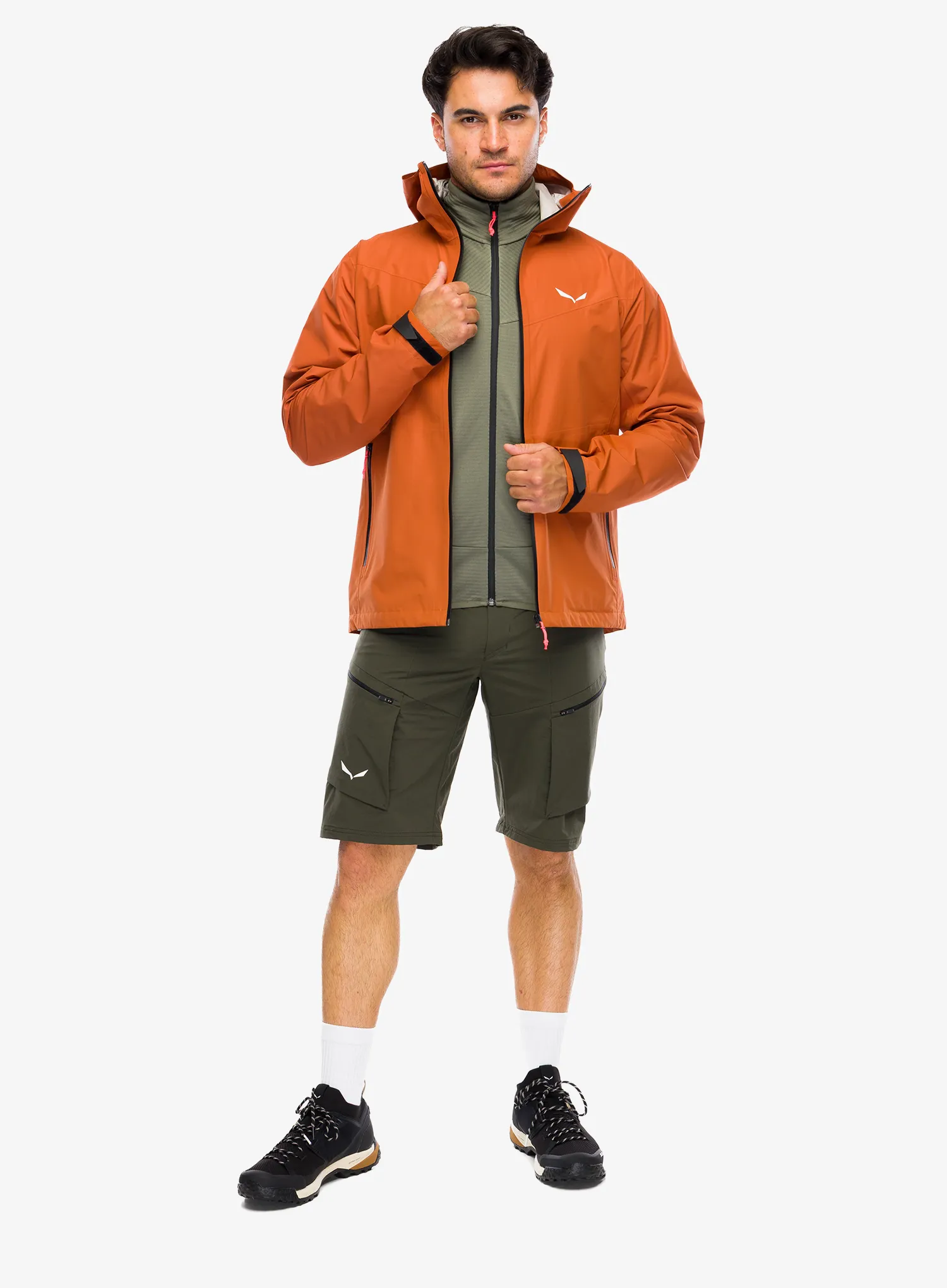 Bunda do deště Salewa Puez Aqua 4 Powertex 2,5L Jacket - bombay brown