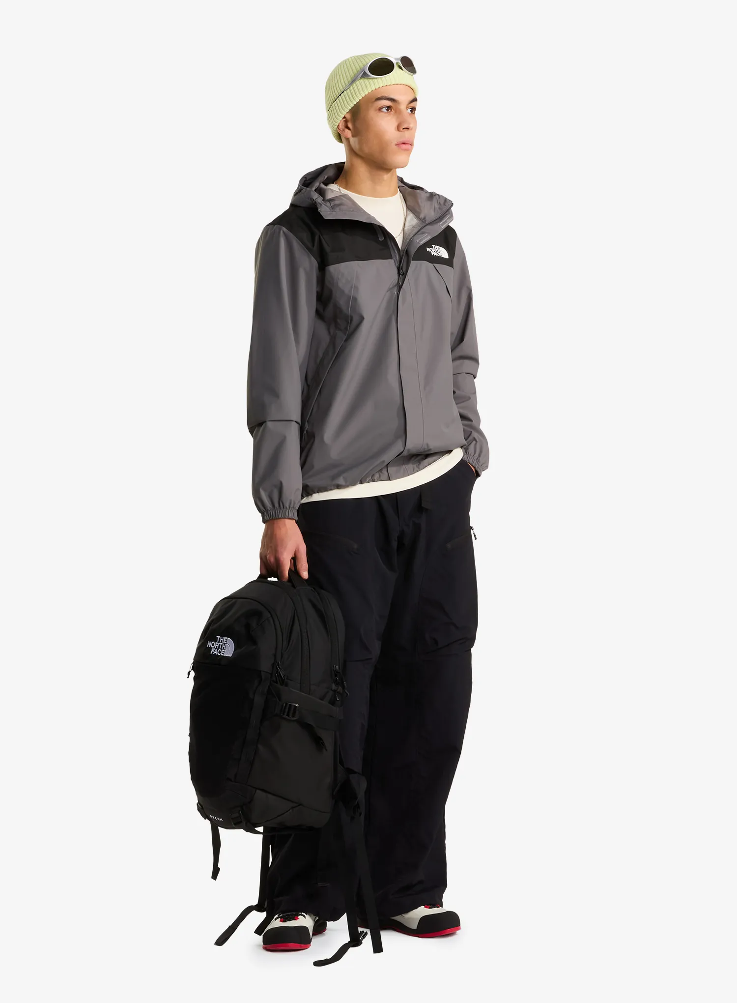 Bunda do deště The North Face Antora Jacket - smoked pearl/tnf black