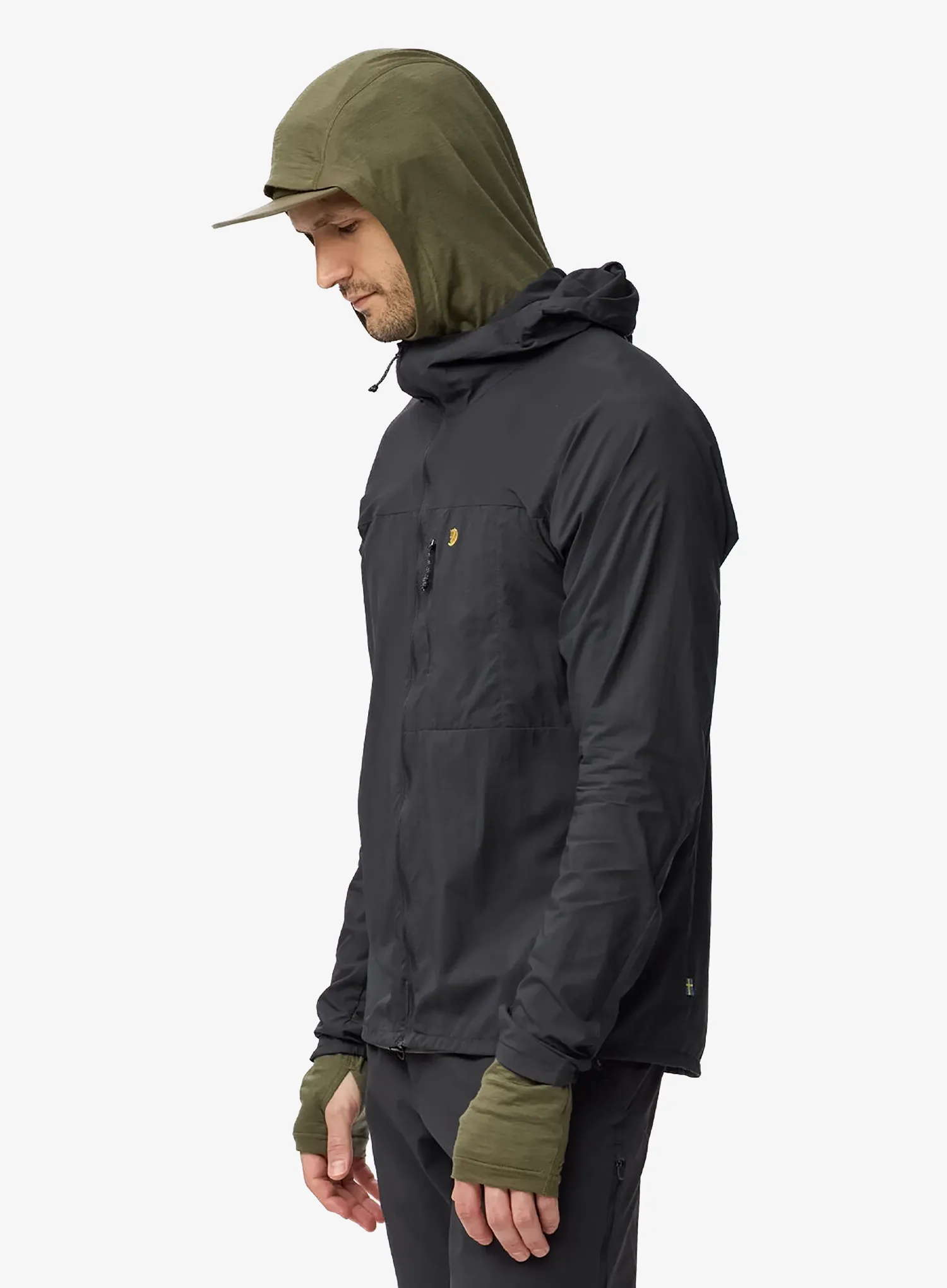 Větrovka Fjallraven Bergtagen Windshell Jacket - black