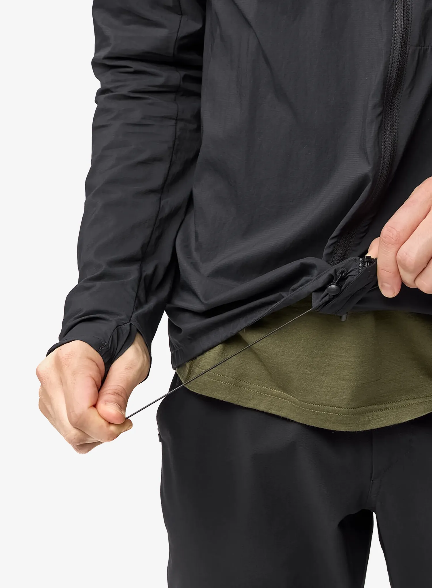 Větrovka Fjallraven Bergtagen Windshell Jacket - black