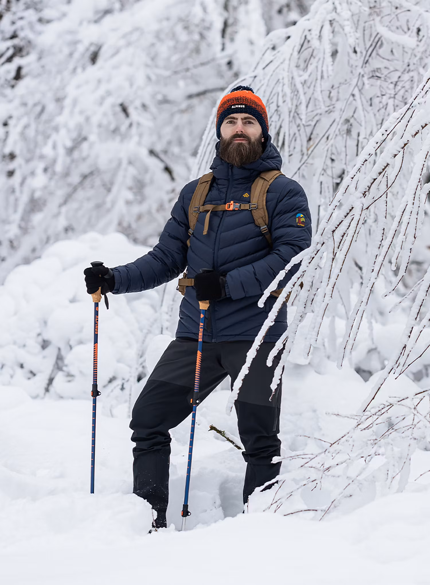 Péřová bunda Alpinus Monviso - navy
