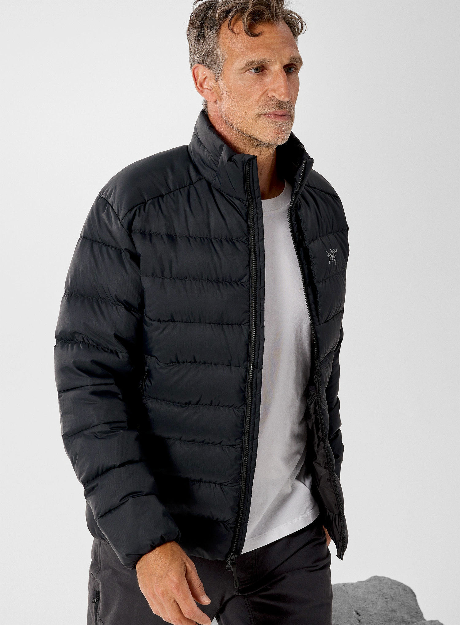Péřová bunda Arcteryx Thorium Jacket - black/black