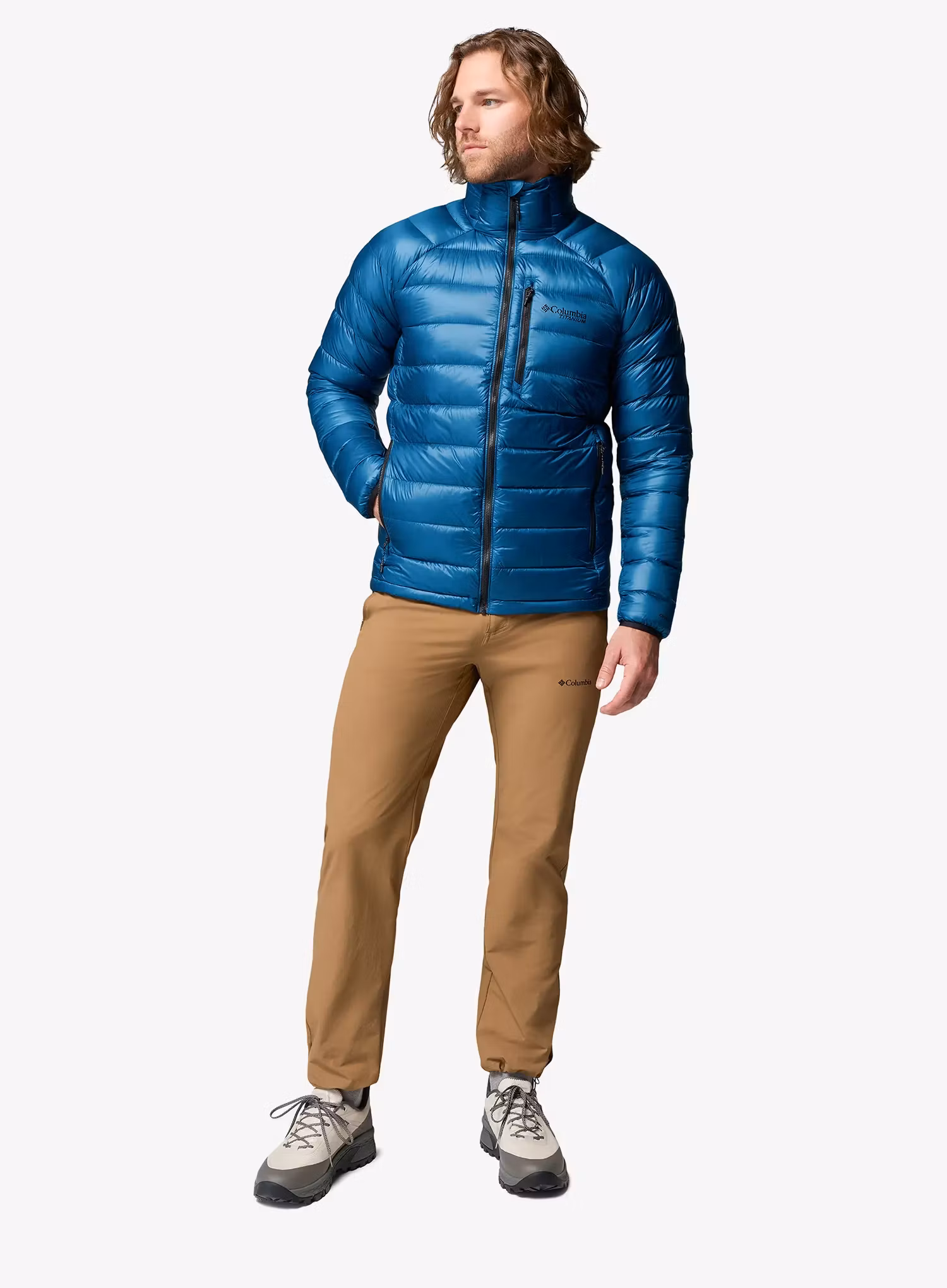 Péřová bunda Columbia Arctic Crest Down Jacket - phoenix blue