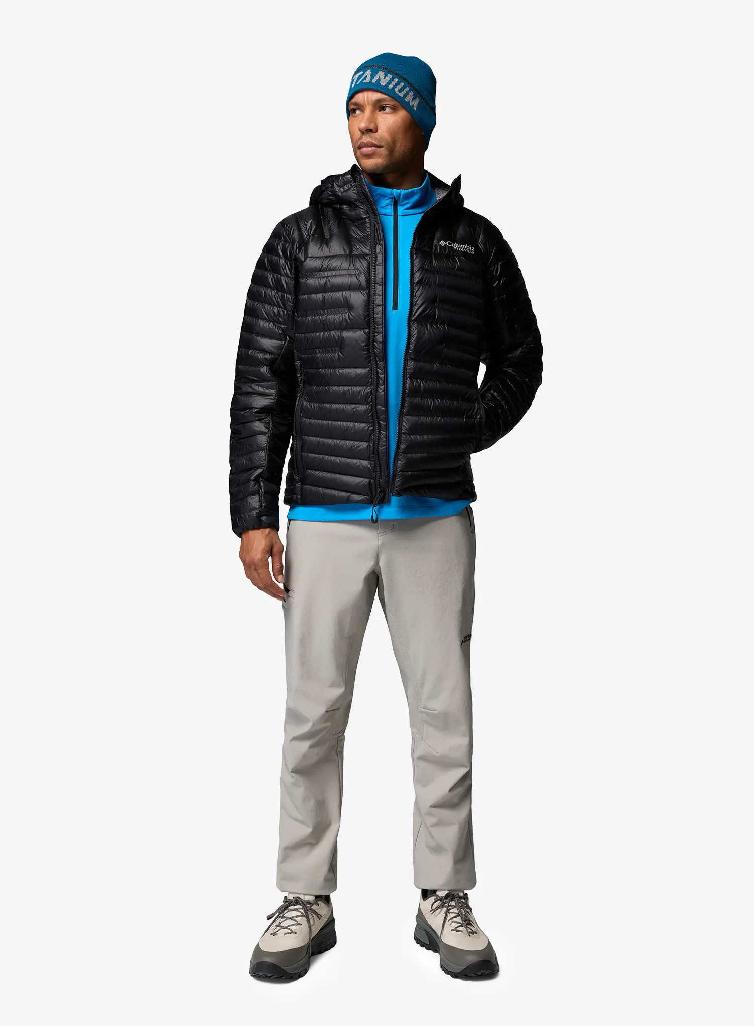 Péřová bunda Columbia Endevour Mountain Down Hooded Jacket - black