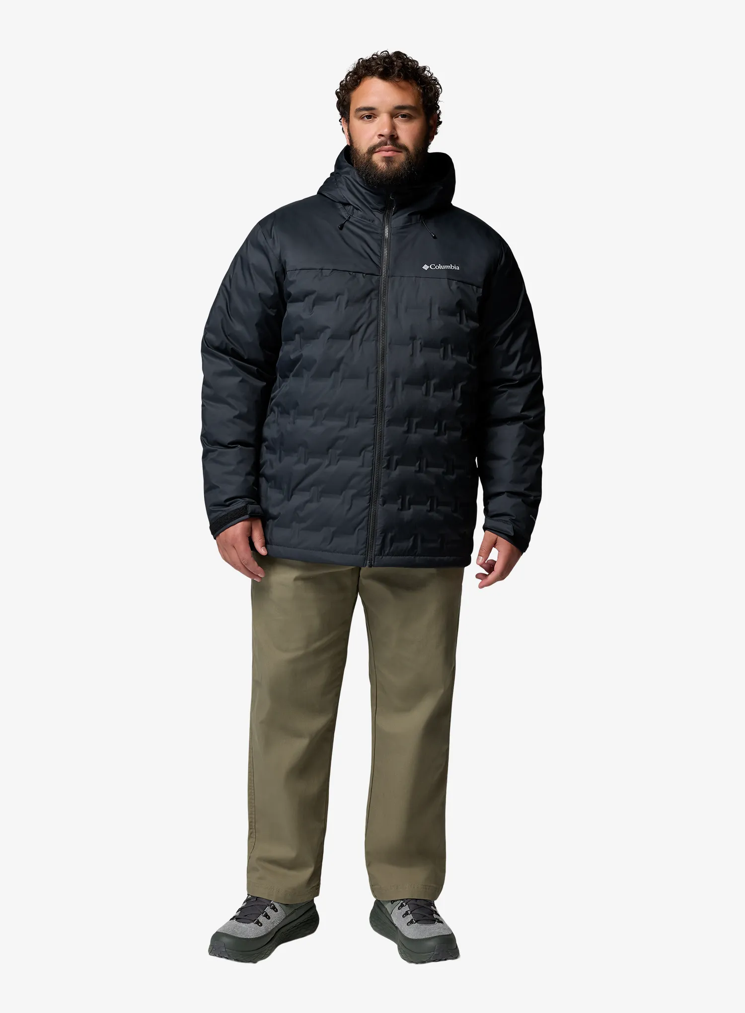 Péřová bunda Columbia Grand Trek IV Down Hooded Jacket - black