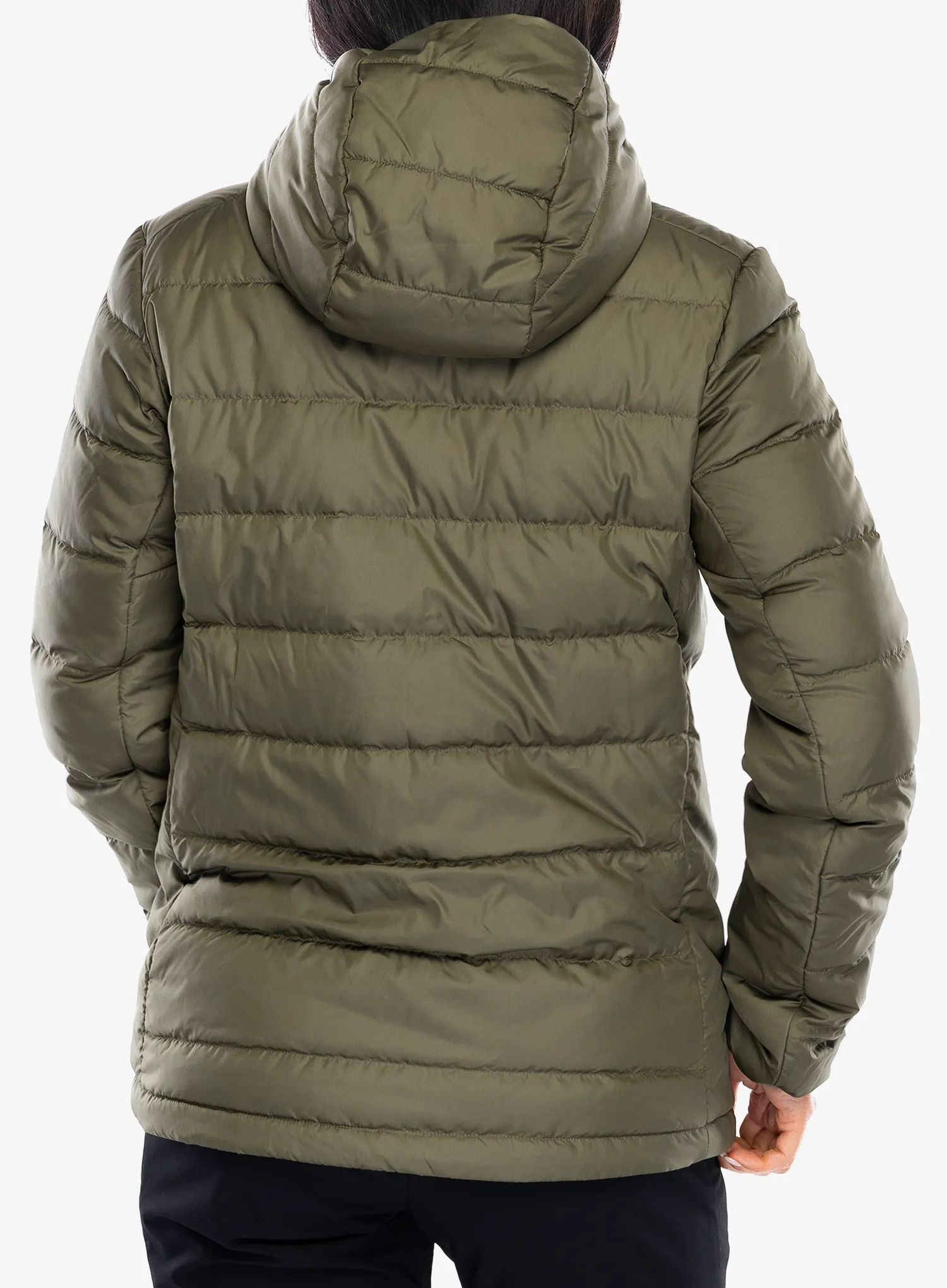 Dámská péřová bunda adidas TERREX Multi Light Down Hooded Jacket - olive strata