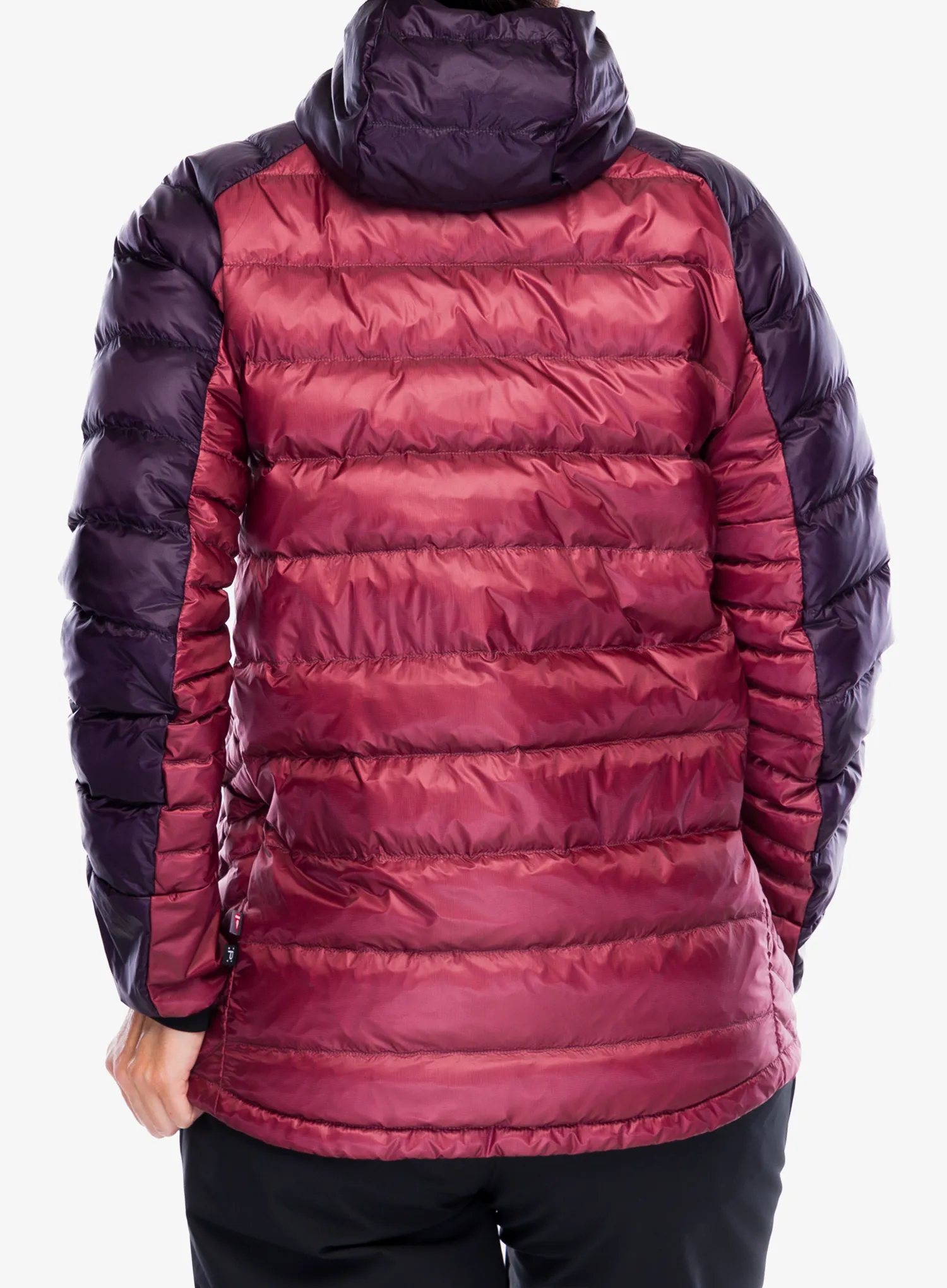 Dámská péřová bunda adidas TERREX Xperior COLD.RDY Down Hooded Jkt - aurora black/quiet crimson