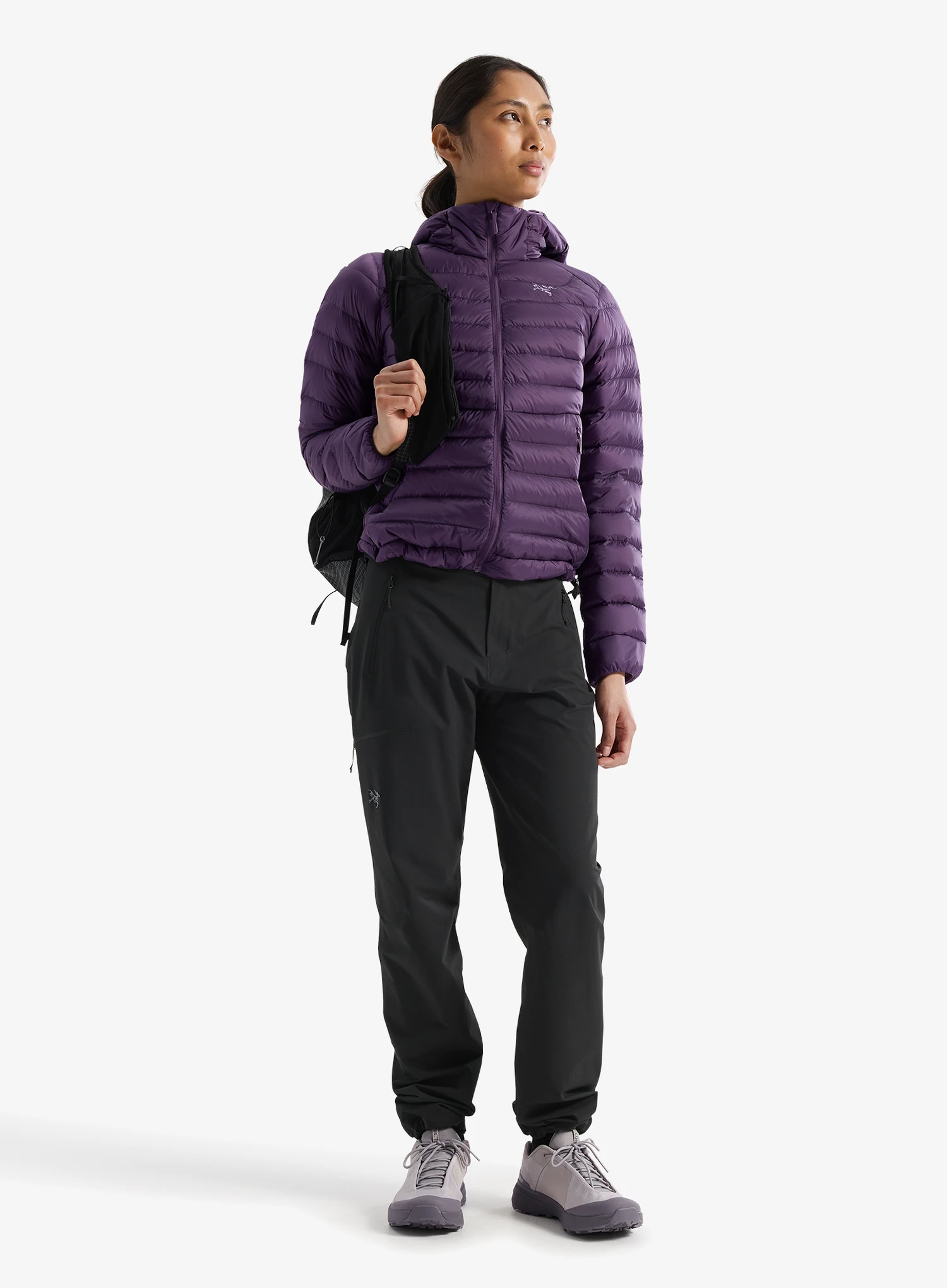 Dámská péřová bunda Arcteryx Cerium Hoody - moondrop