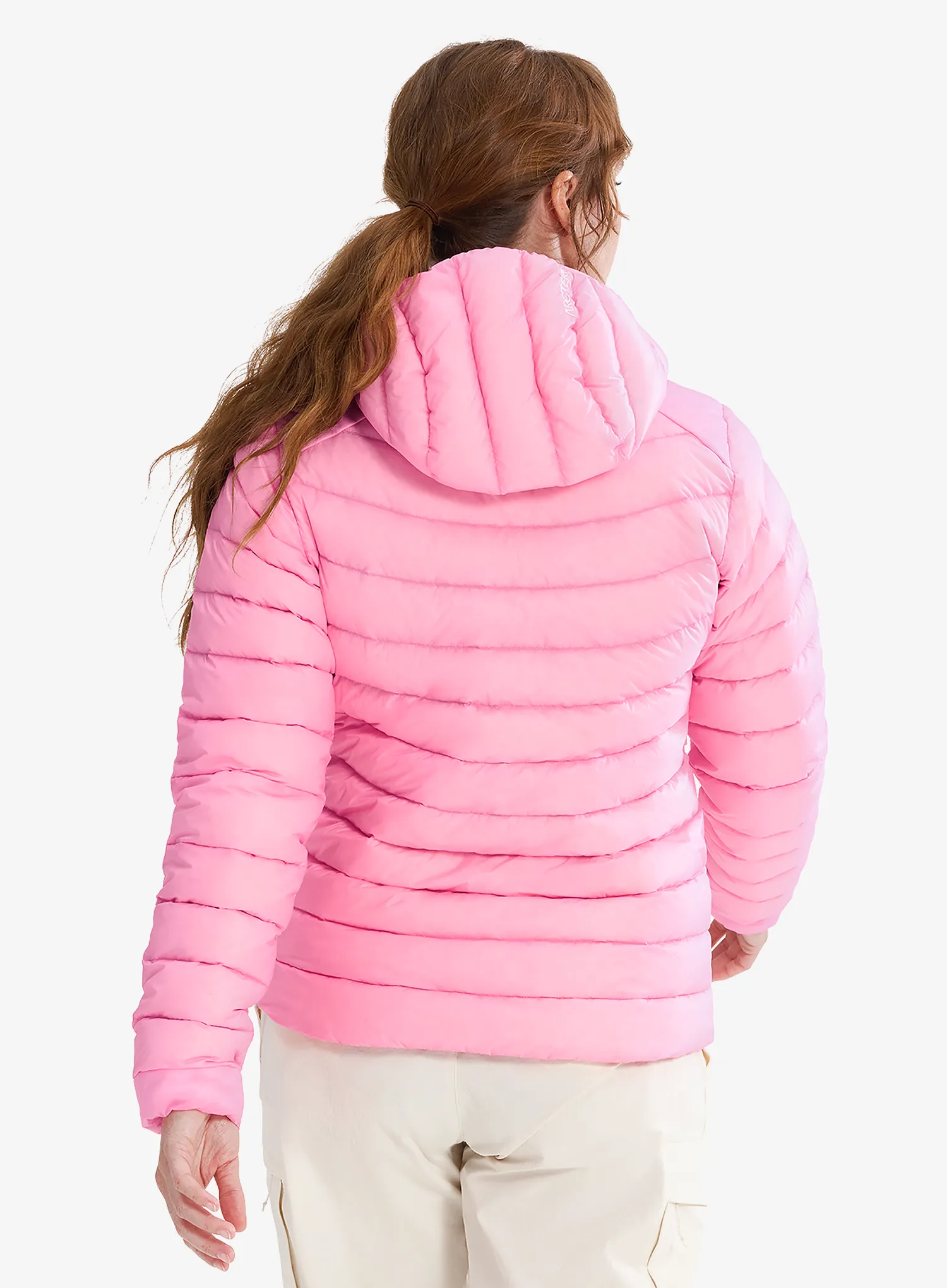 Dámská péřová bunda Arcteryx Cerium Hoody - pineberry