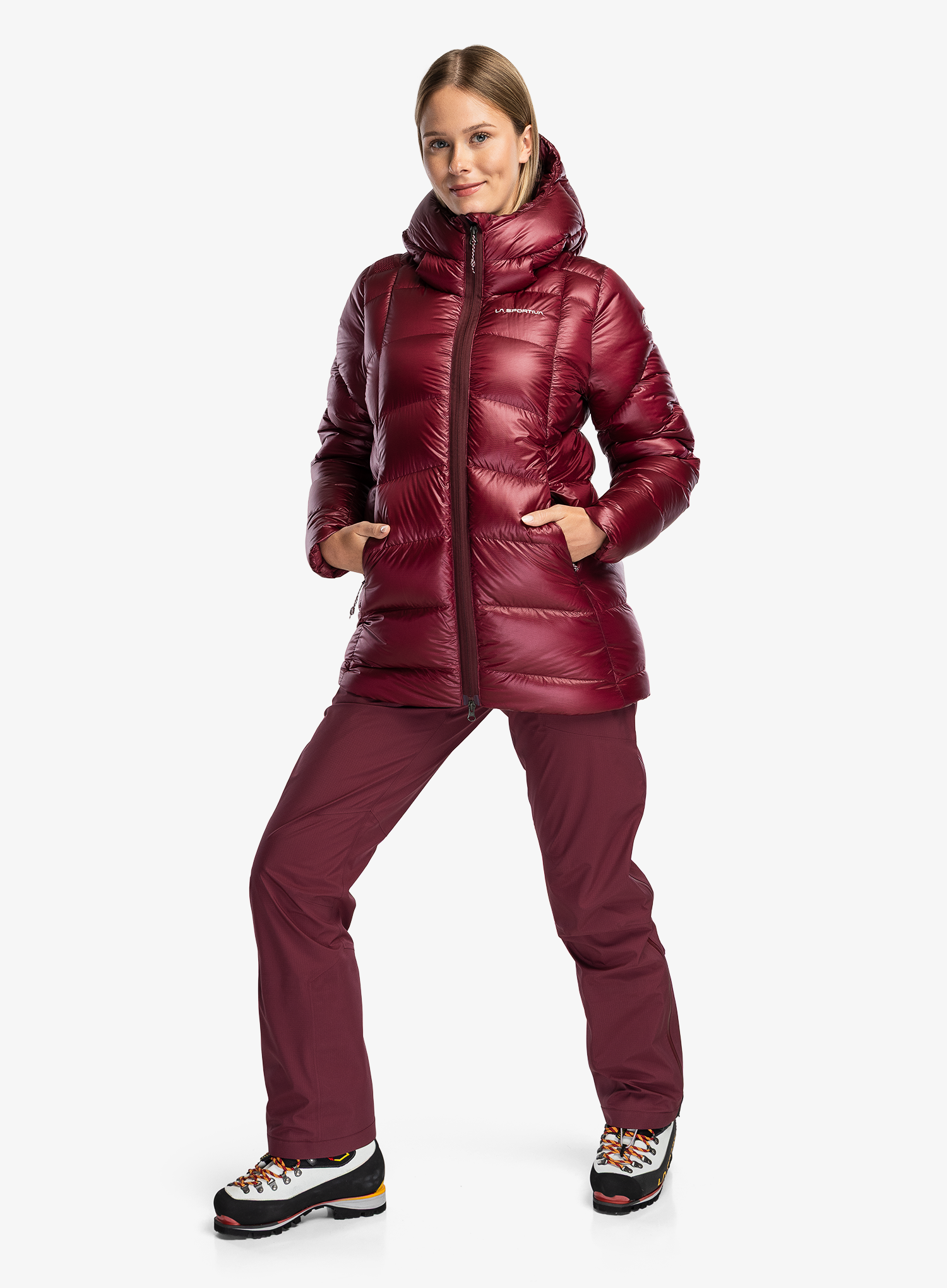 Dámská péřová bunda La Sportiva Supercouloir Down Jacket - redwood