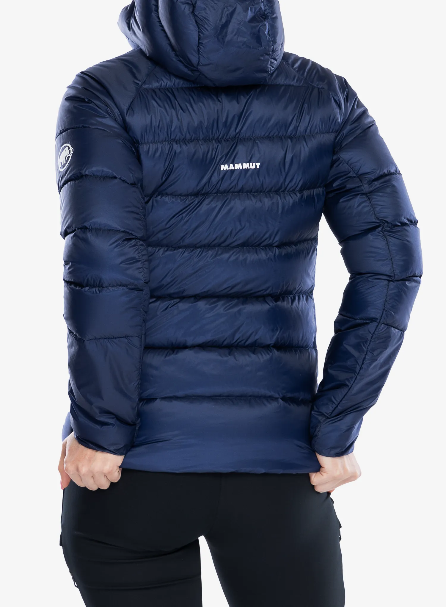 Dámská péřová bunda Mammut Taiss IN Hooded Jacket - marine/blk