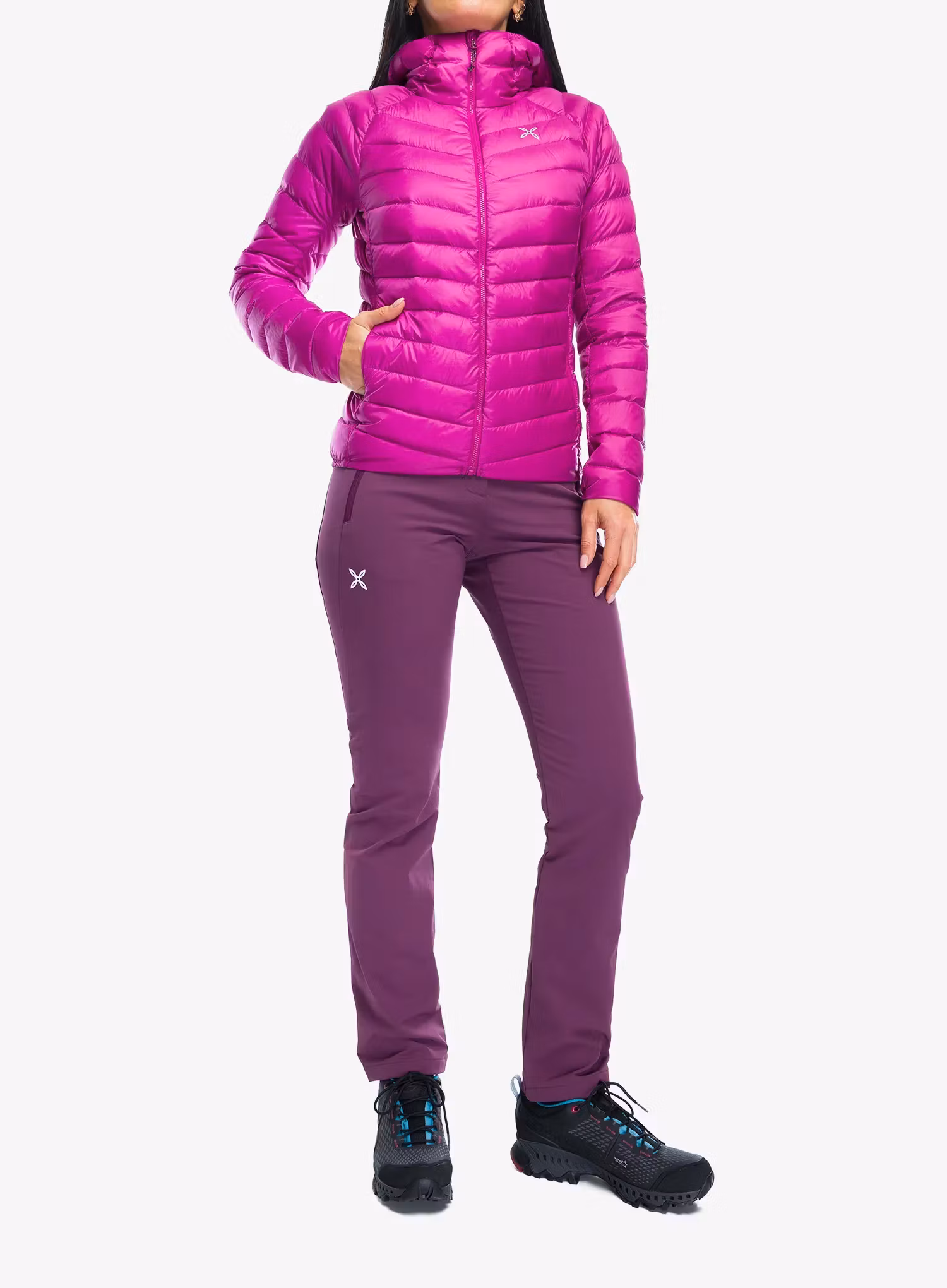 Dámská péřová bunda Montura Breeze Hooded Duvet Jacket - baton rouge