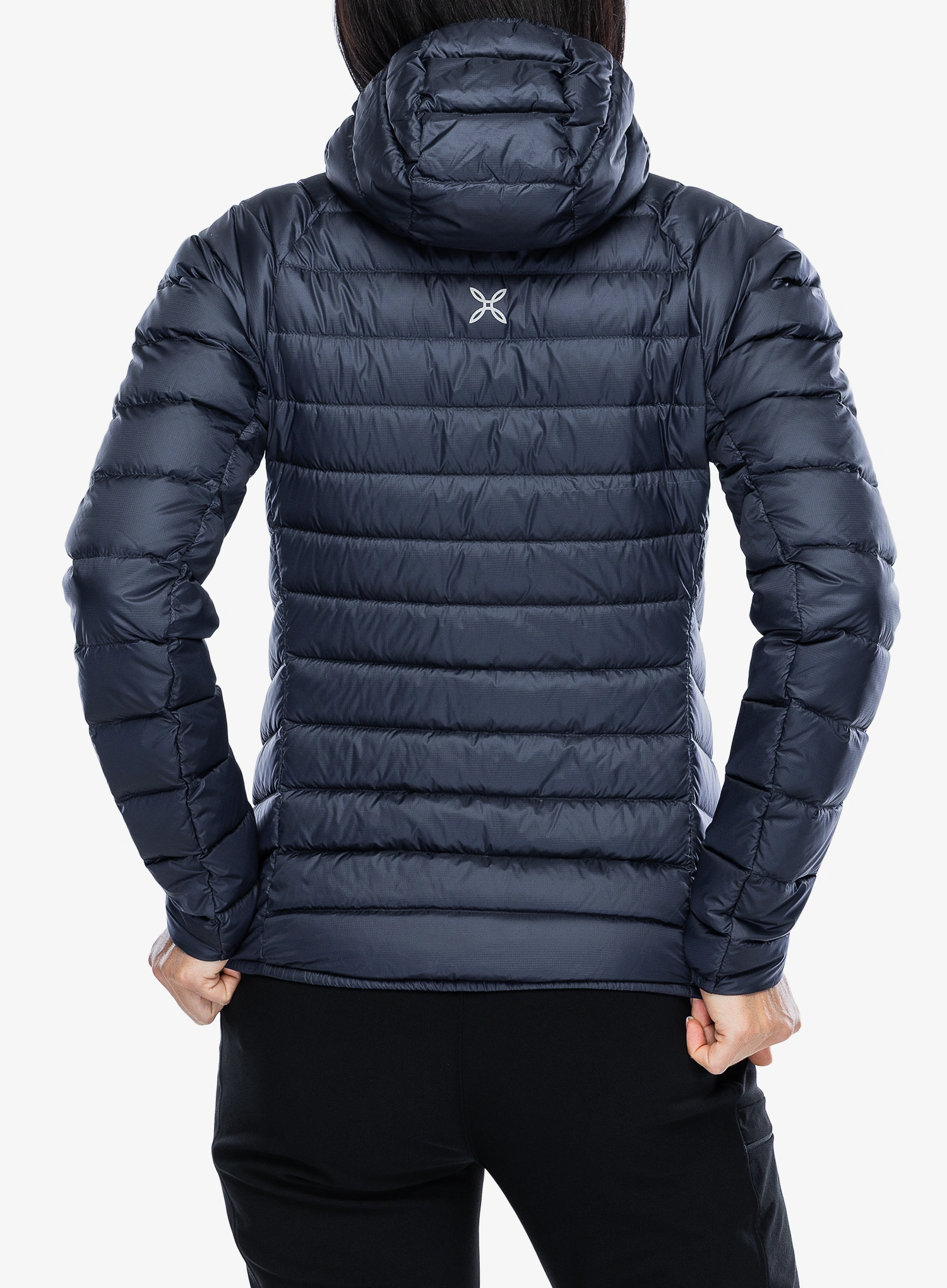 Dámská péřová bunda Montura Breeze Hooded Duvet Jacket - graphite blue/turquoise