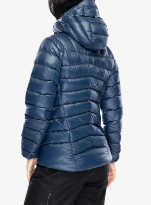 Dámská péřová bunda Norrona Lyngen Down850 Hood - indigo night