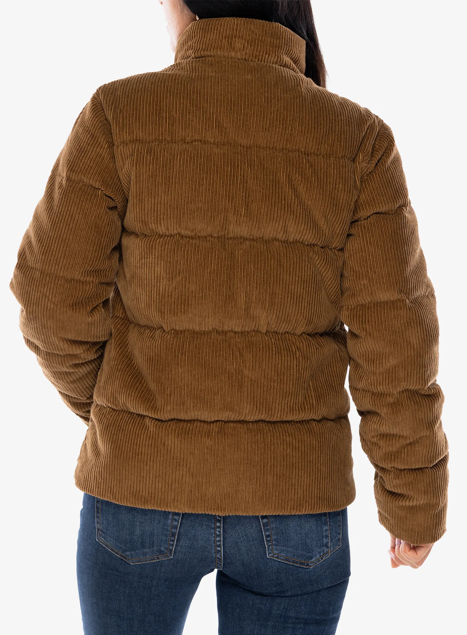 Dámská péřová bunda Patagonia Cord Fjord Jacket - deer brown