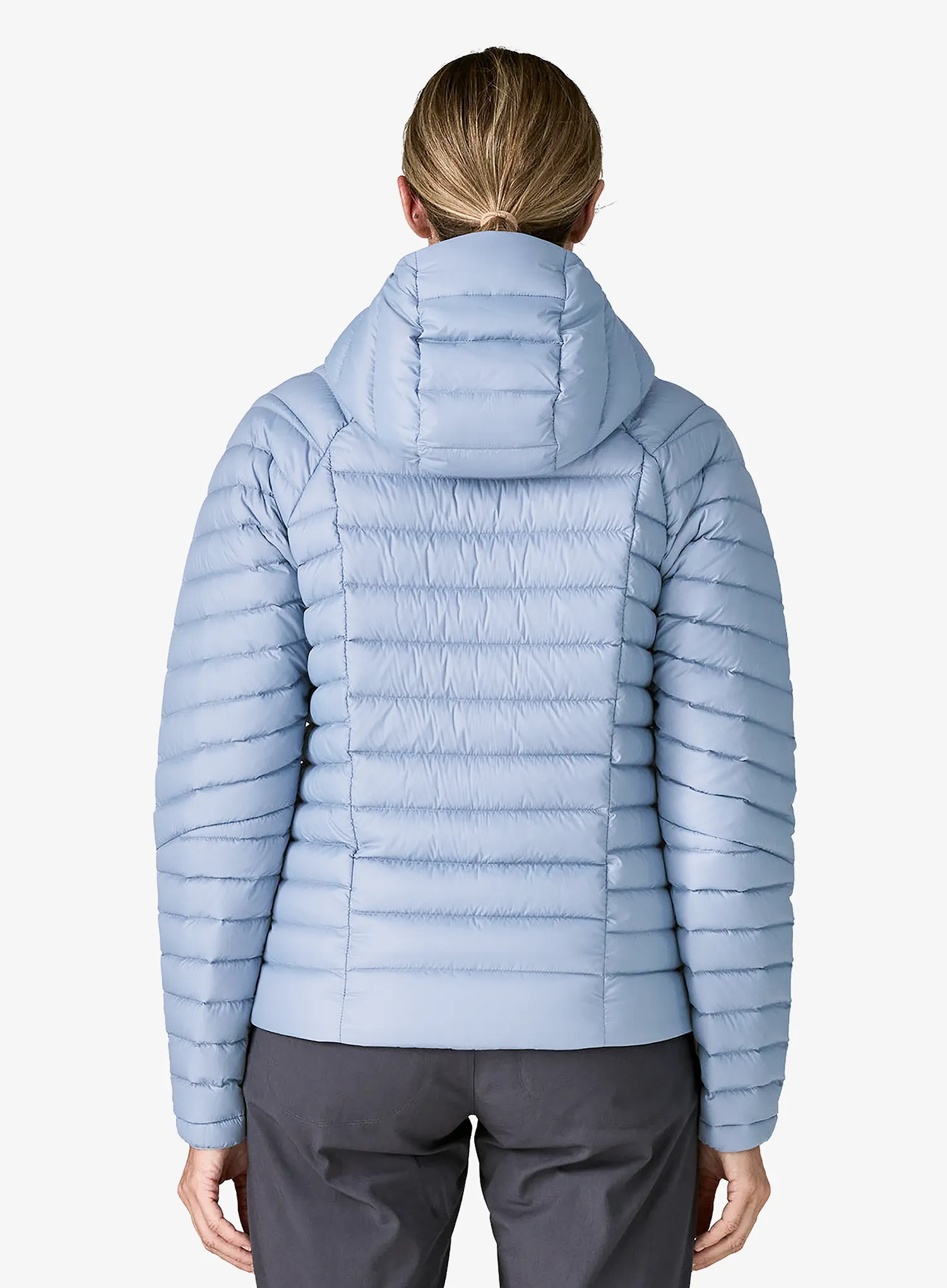 Dámská péřová bunda Patagonia Down Sweater Hoody - barnacle blue
