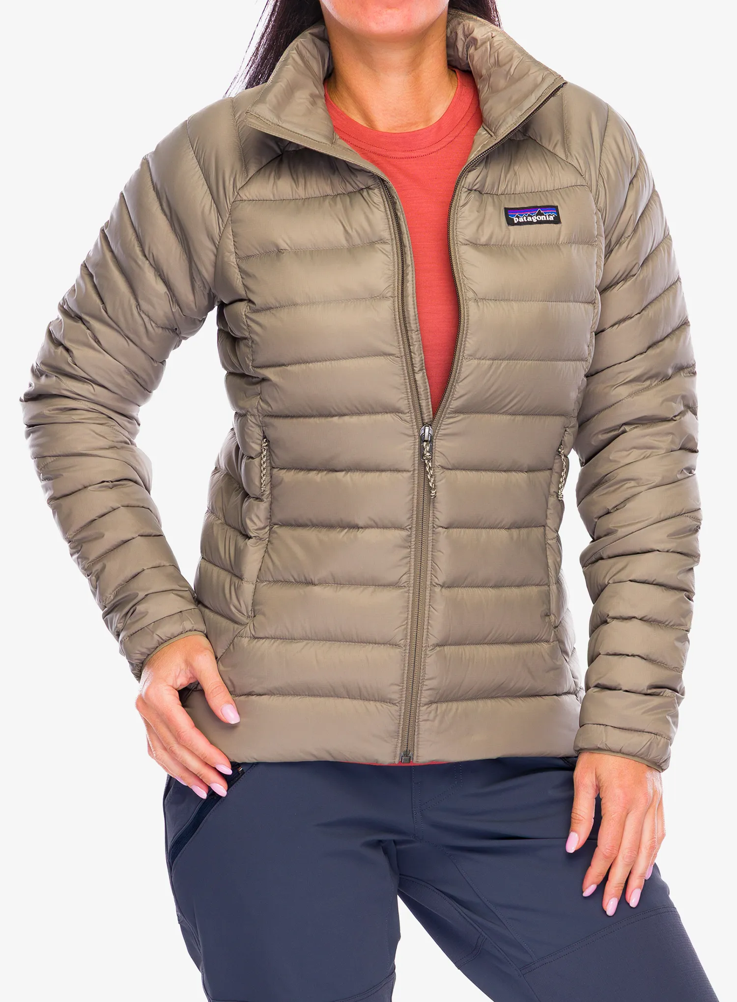 Dámská péřová bunda Patagonia Down Sweater - wing grey