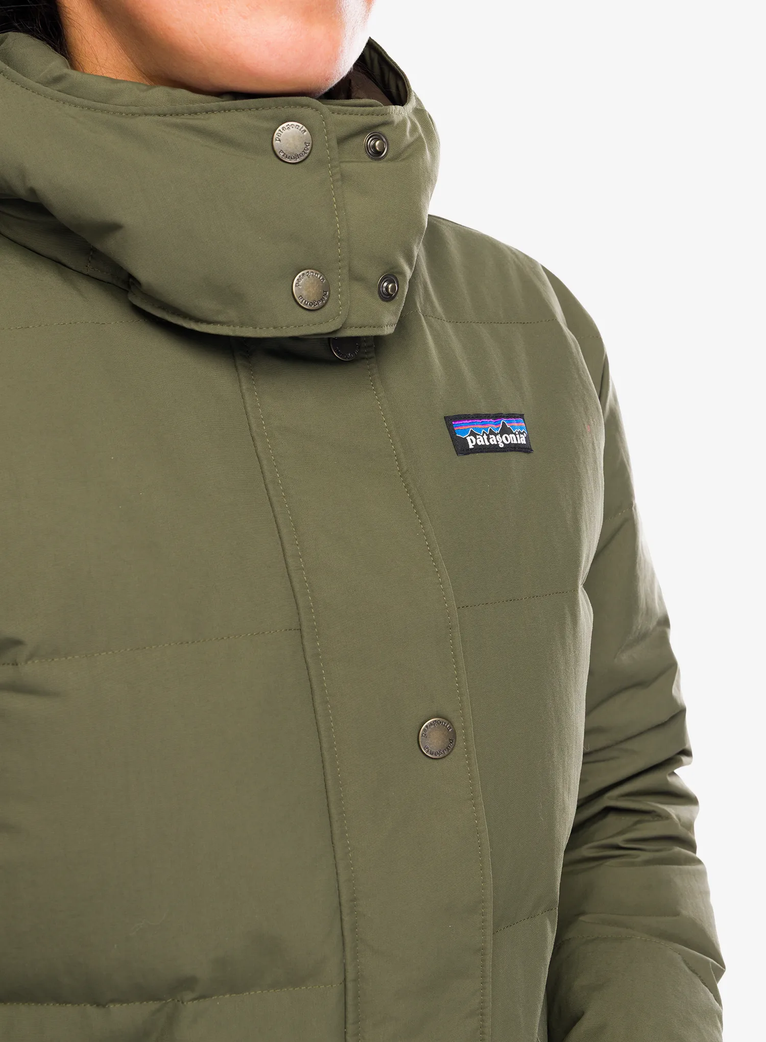 Dámská péřová bunda Patagonia Downdrift Jacket - basin green