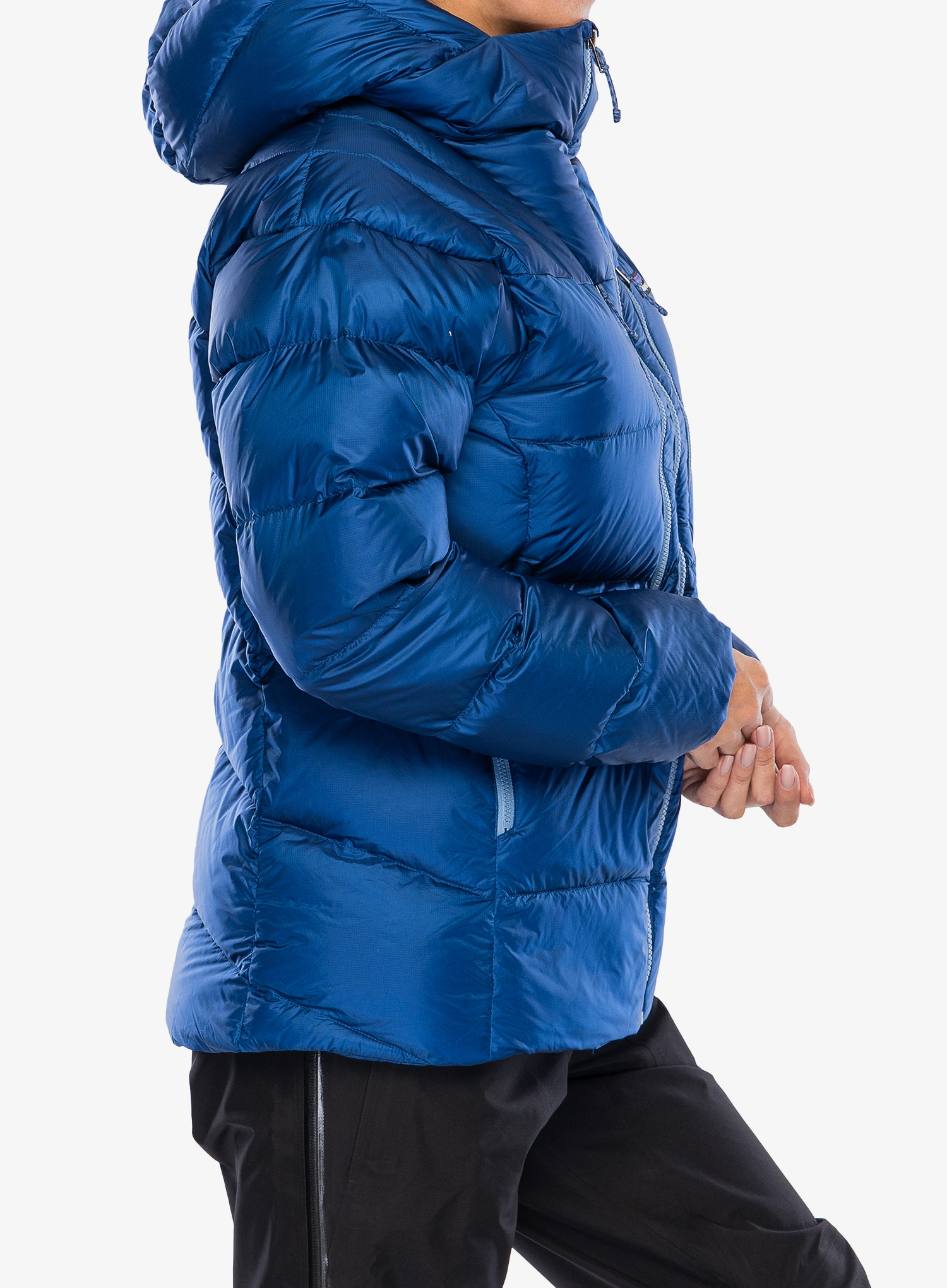 Dámská péřová bunda Patagonia Fitz Roy Down Hoody - clement blue