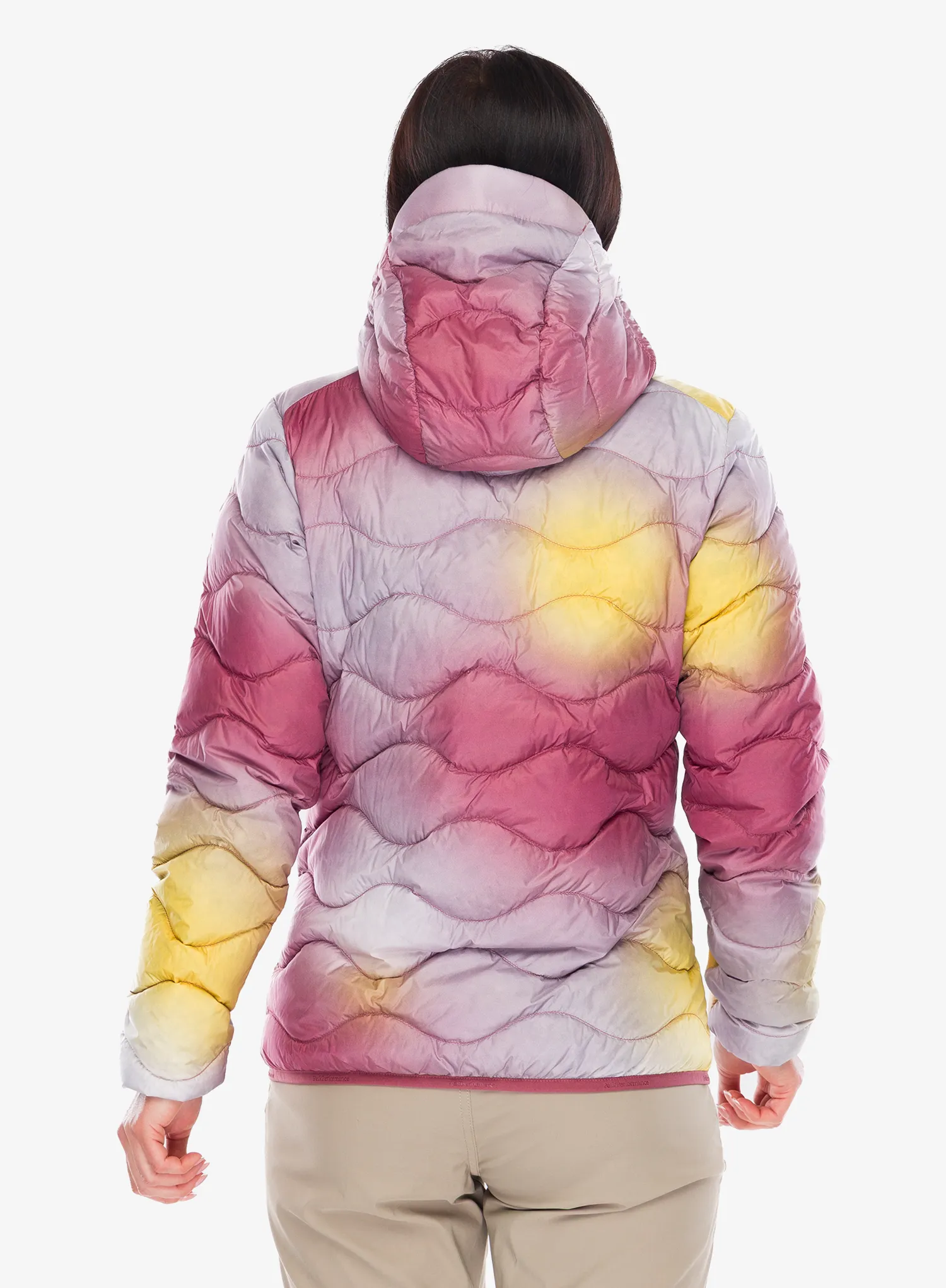 Dámská péřová bunda Peak Performance AOP Helium Down Hood - aop