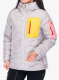 Dámská péřová bunda Peak Performance Helium Utility Down Hood Jacket - misty lavender/canary lime