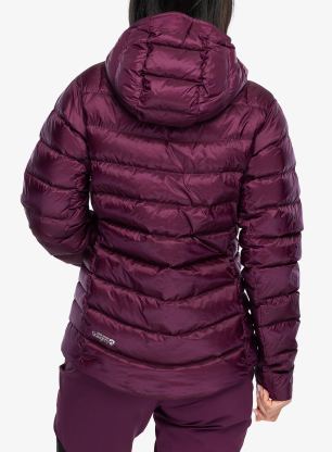 Dámská péřová bunda Rab Electron Pro Hoody - mulberry