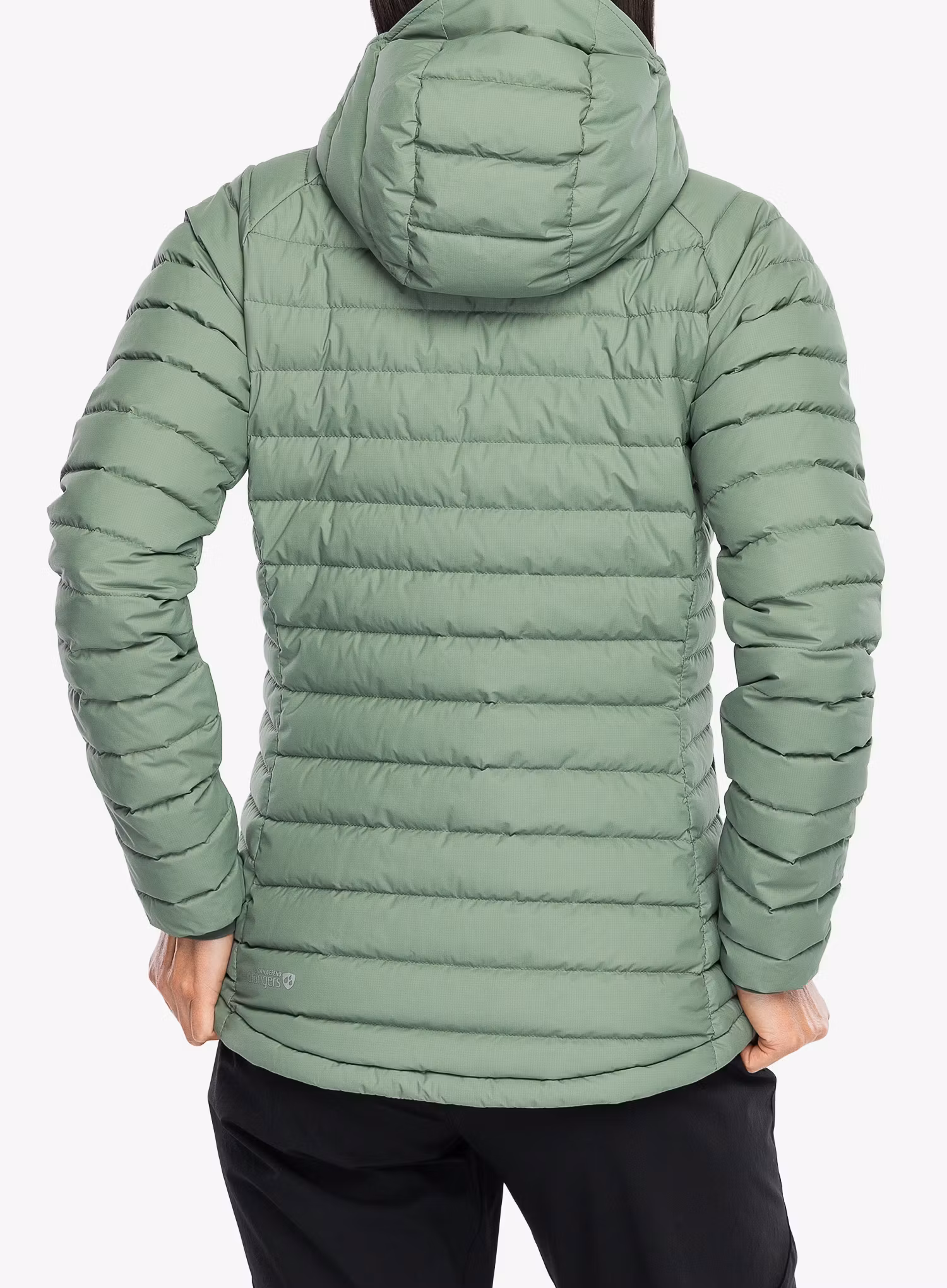Dámská péřová bunda Rab Microlight Windstopper Hoody - dark fig green