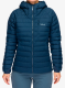 Dámská péřová bunda Rab Microlight Windstopper Hoody - tempest blue