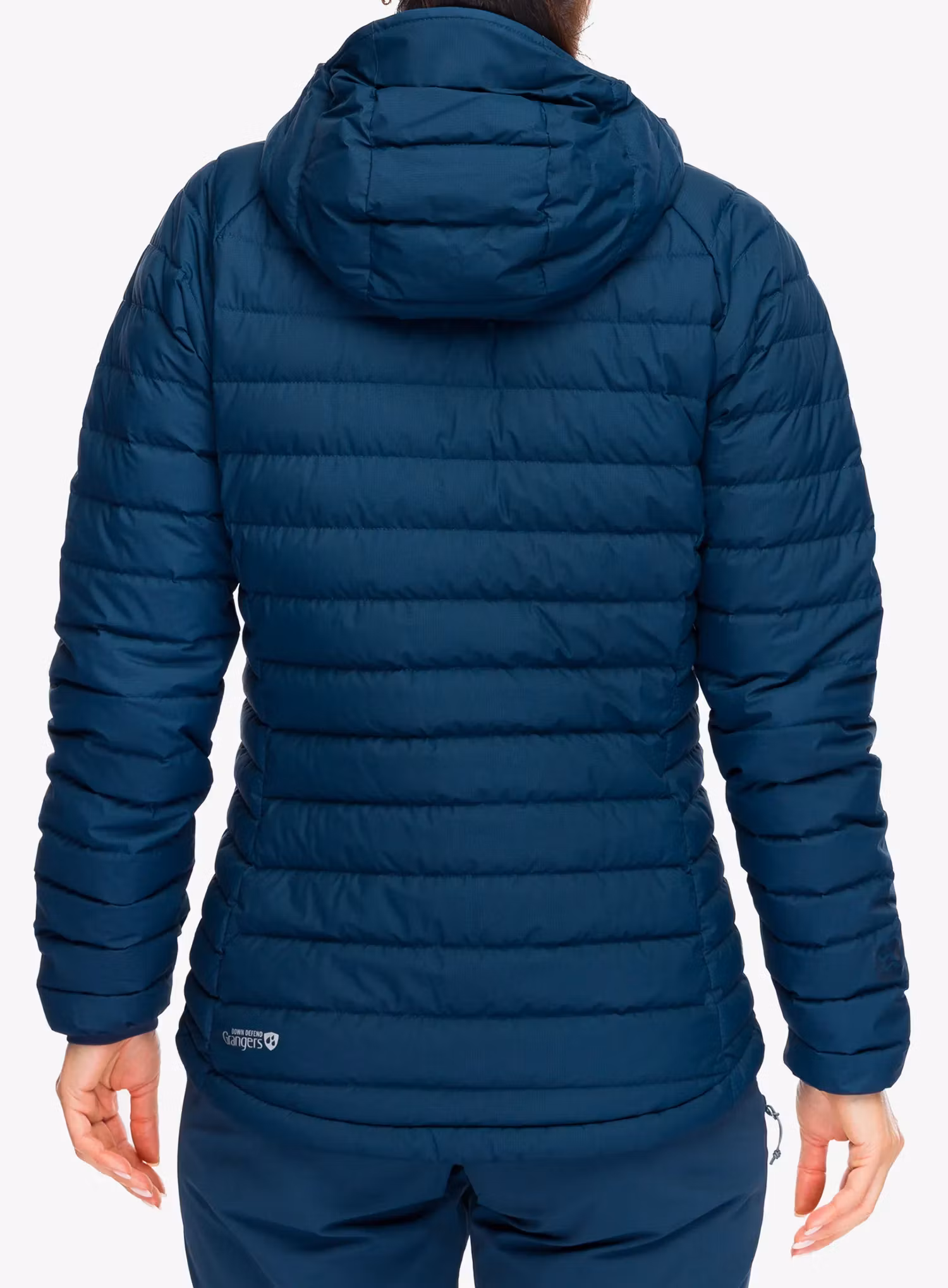 Dámská péřová bunda Rab Microlight Windstopper Hoody - tempest blue