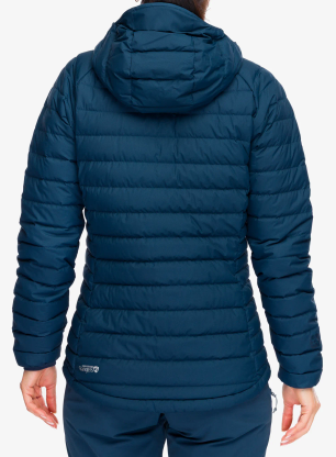 Dámská péřová bunda Rab Microlight Windstopper Hoody - tempest blue