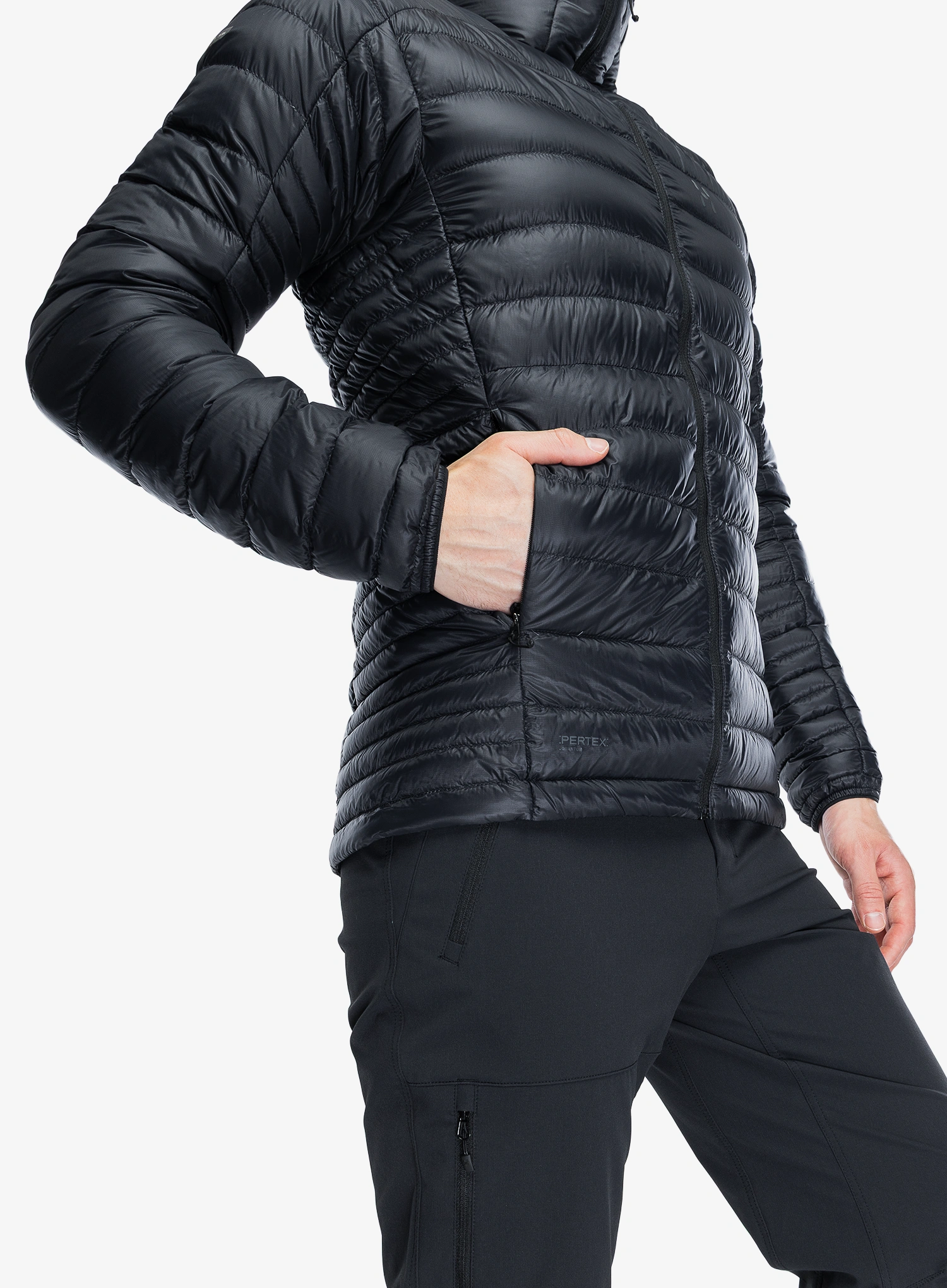 Péřová bunda Haglofs L.I.M Down II Hood - true black