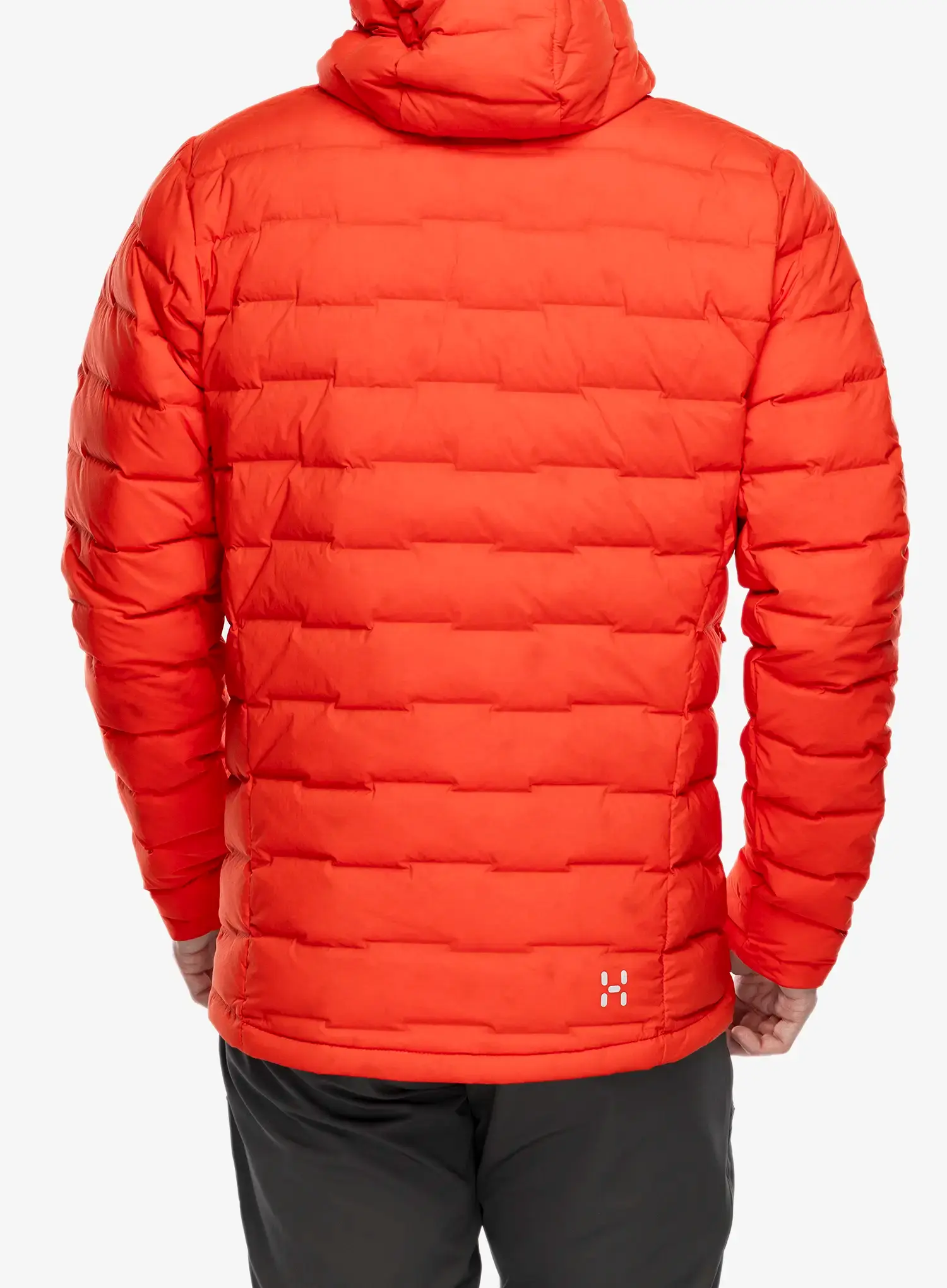 Péřová bunda Haglofs Spitz Down Hood - habanero