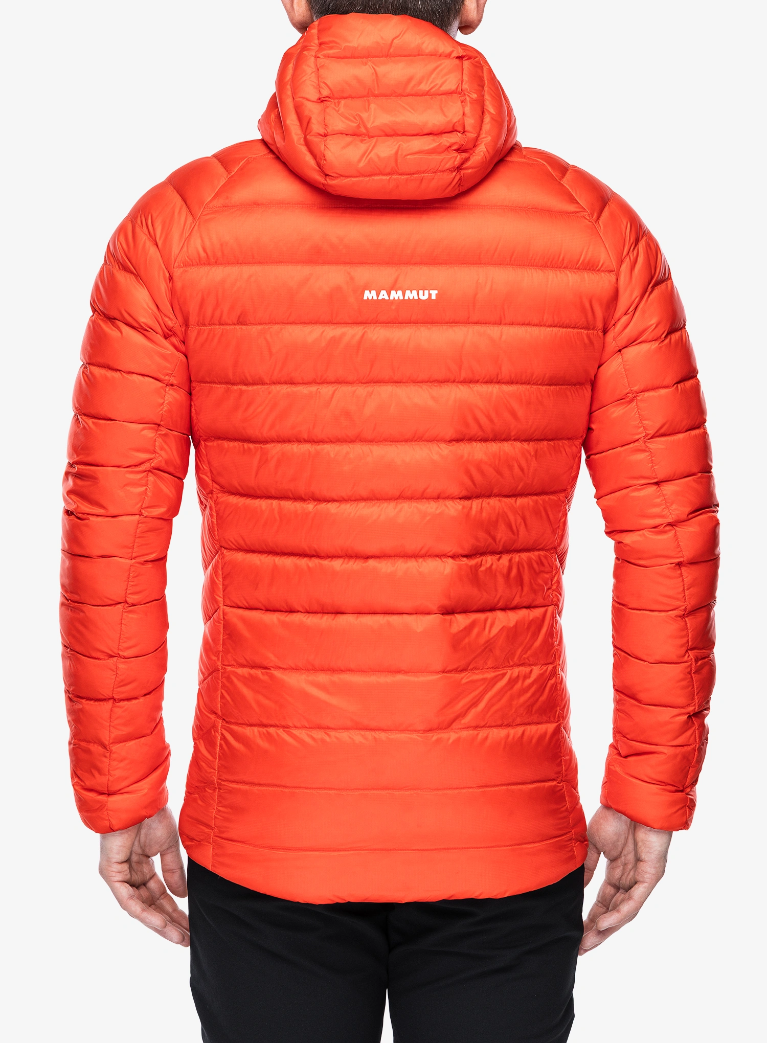 Péřová bunda Mammut Broad Peak IN Hooded Jacket - mammut red