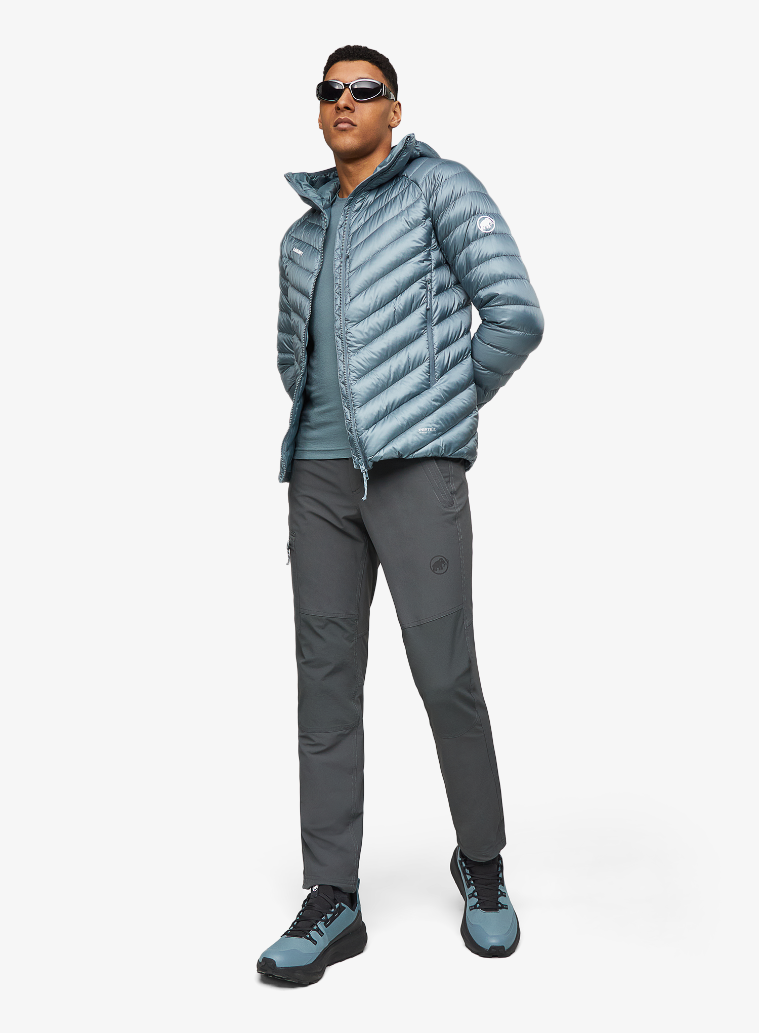 Péřová bunda Mammut Broad Peak IN Hooded Jacket - strata