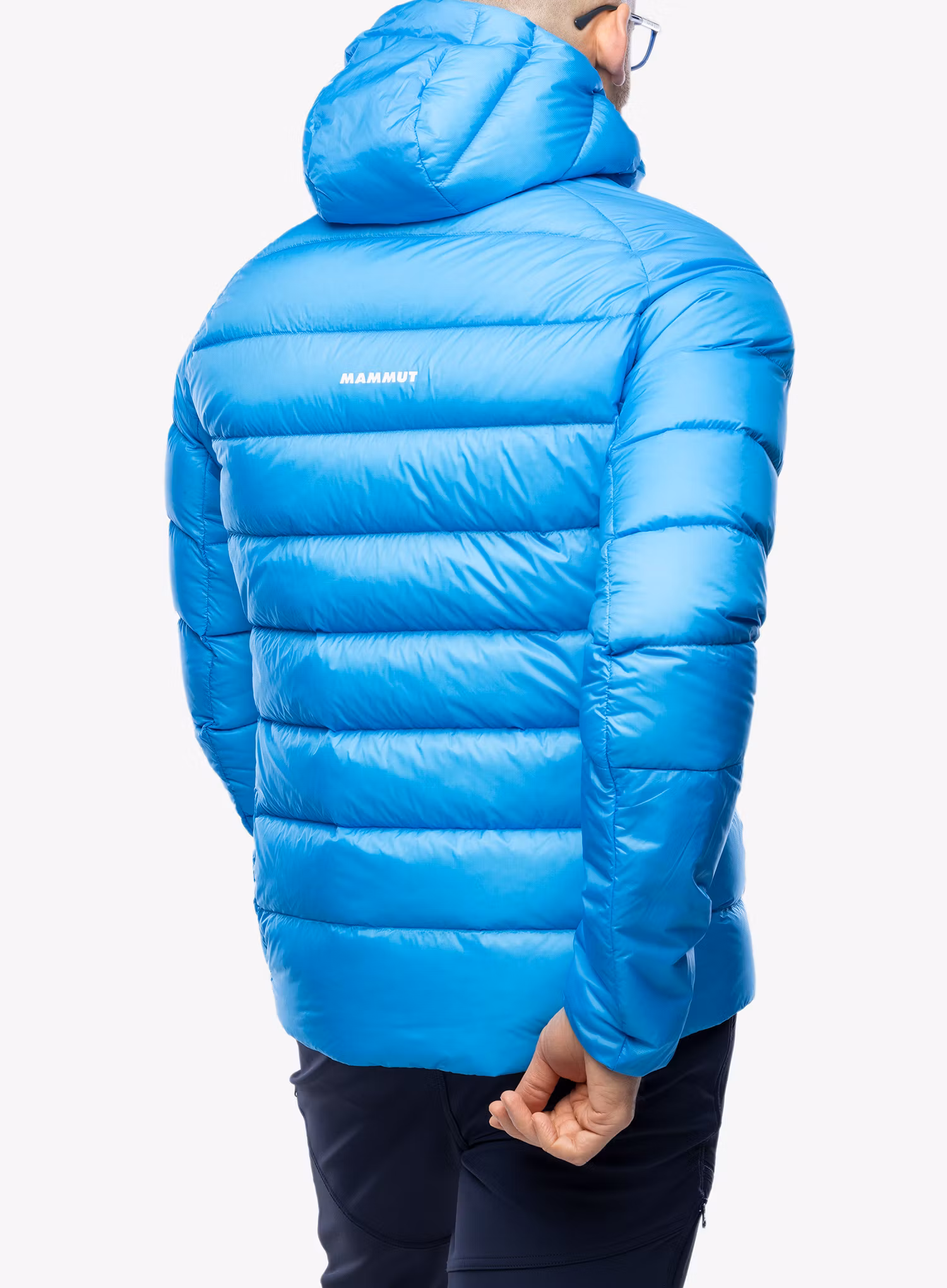 Péřová bunda Mammut Taiss IN Hooded Jacket - glacier blue
