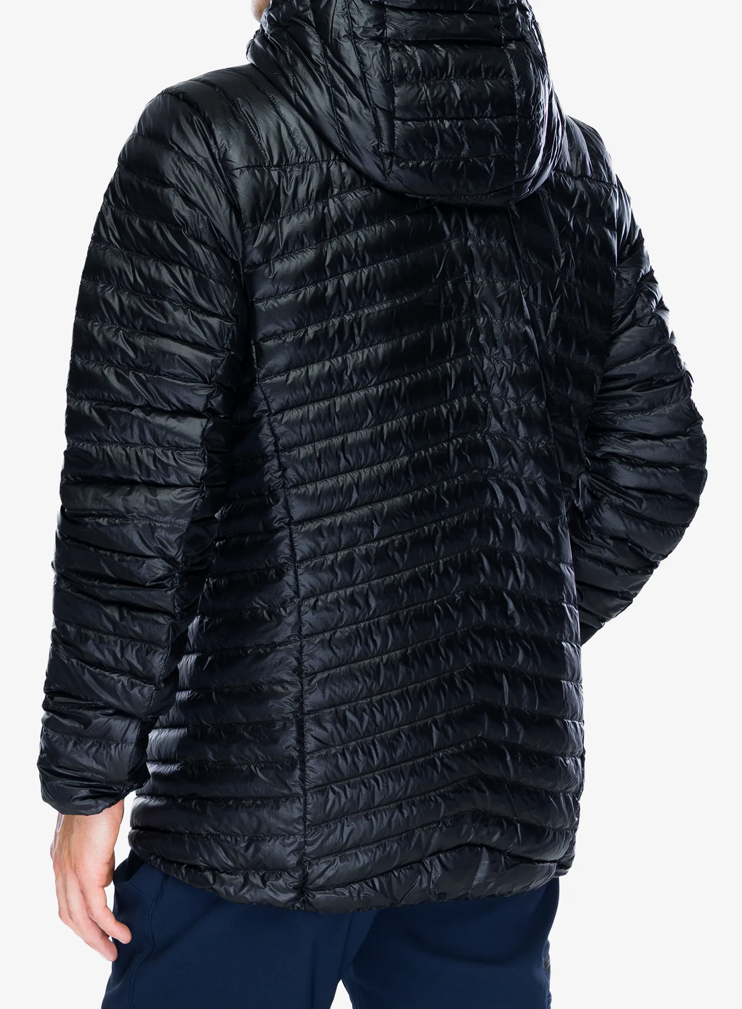 Péřová bunda Norrona Trollveggen Superlight Down800 Hood - caviar black