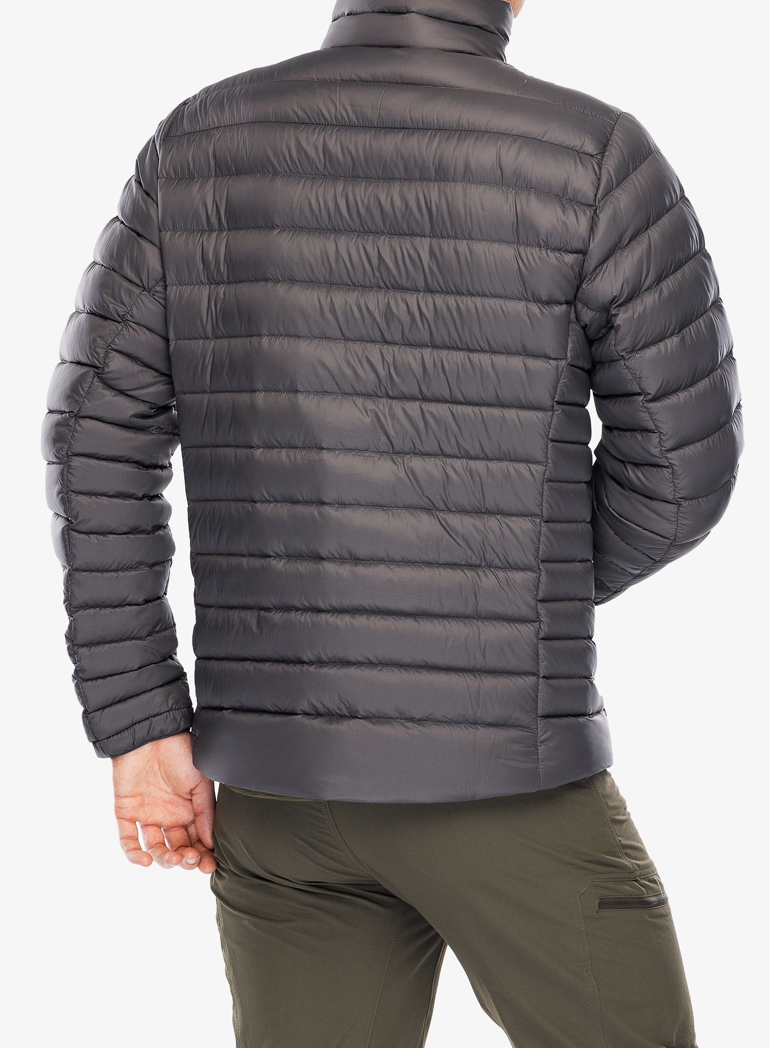 Péřová bunda Patagonia Down Sweater - forge grey/forge grey
