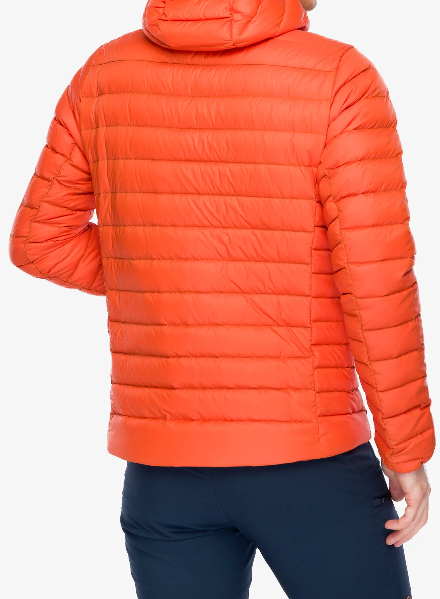 Péřová bunda Patagonia Down Sweater Hoody - pollinator orange