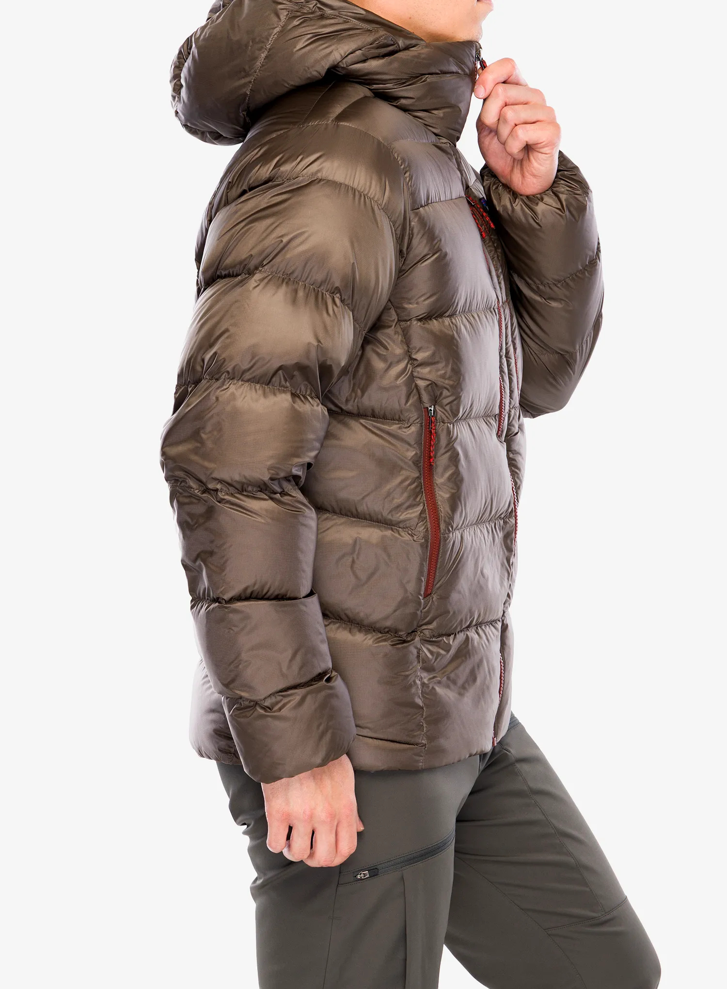 Péřová bunda Patagonia Fitz Roy Down Hoody - marlow brown