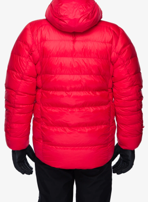 Péřová bunda Patagonia Grade VII Down Parka - sizzle red