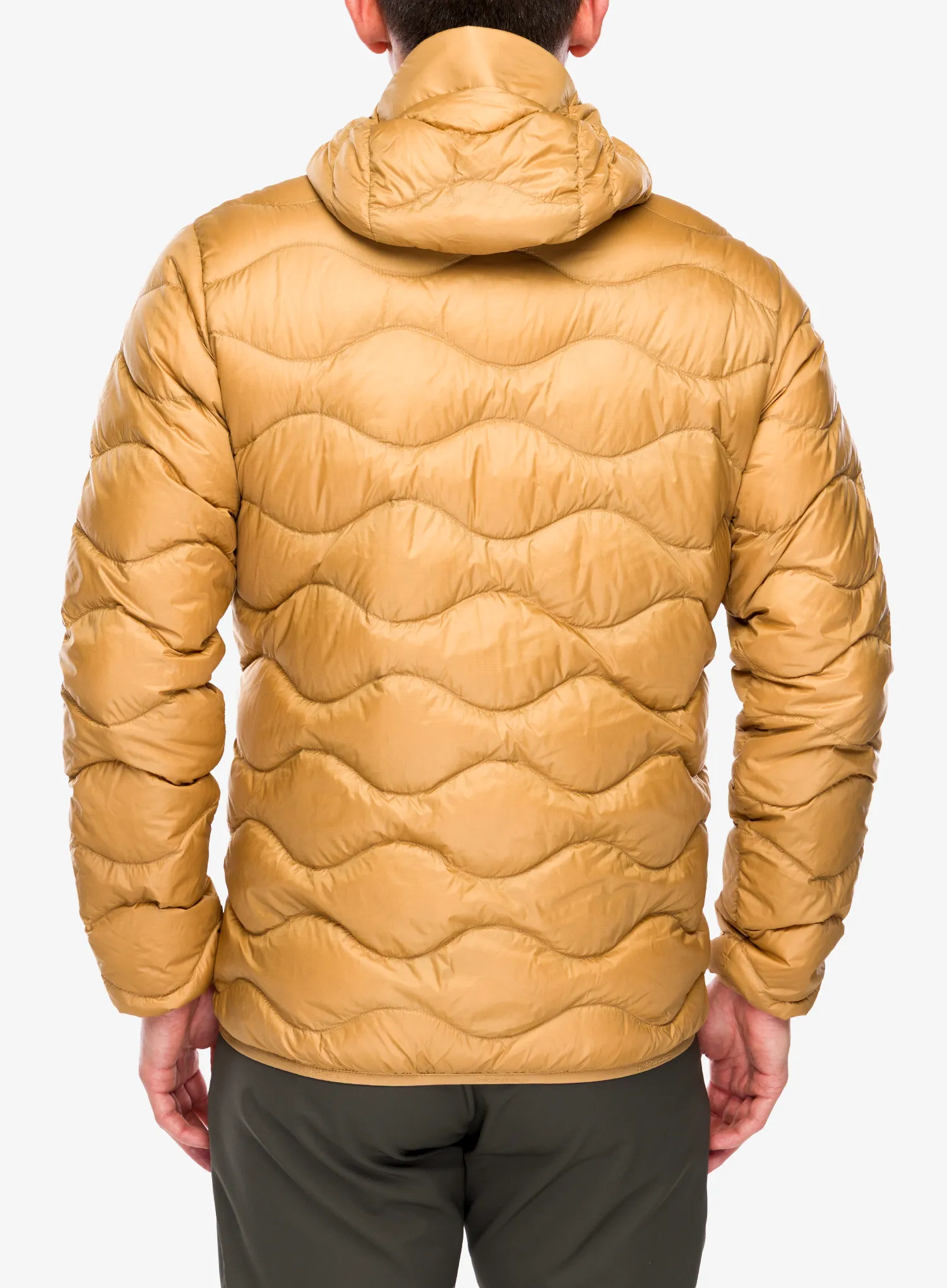 Péřová bunda Peak Performance Helium Down Hood Jacket - sierra sand