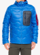 Péřová bunda Peak Performance Helium Utility Down Hood Jacket - azure ascent/mountain mist