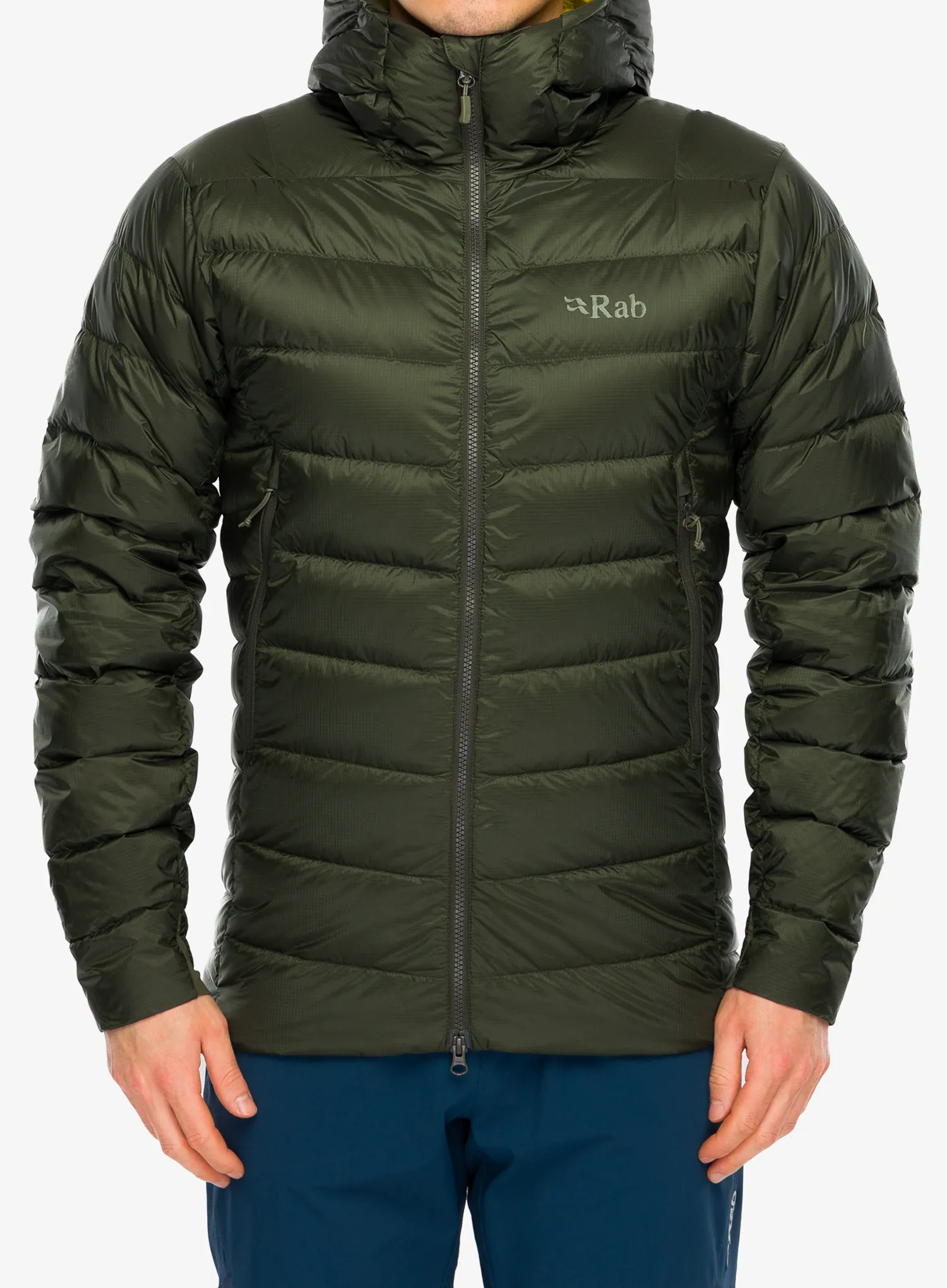 Péřová bunda Rab Electron Pro Hoody - army