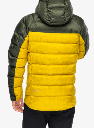 Péřová bunda Rab Glaceon Pro Jacket - army/dark pollen