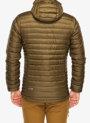 Péřová bunda Rab Microlight Alpine Jacket - oak