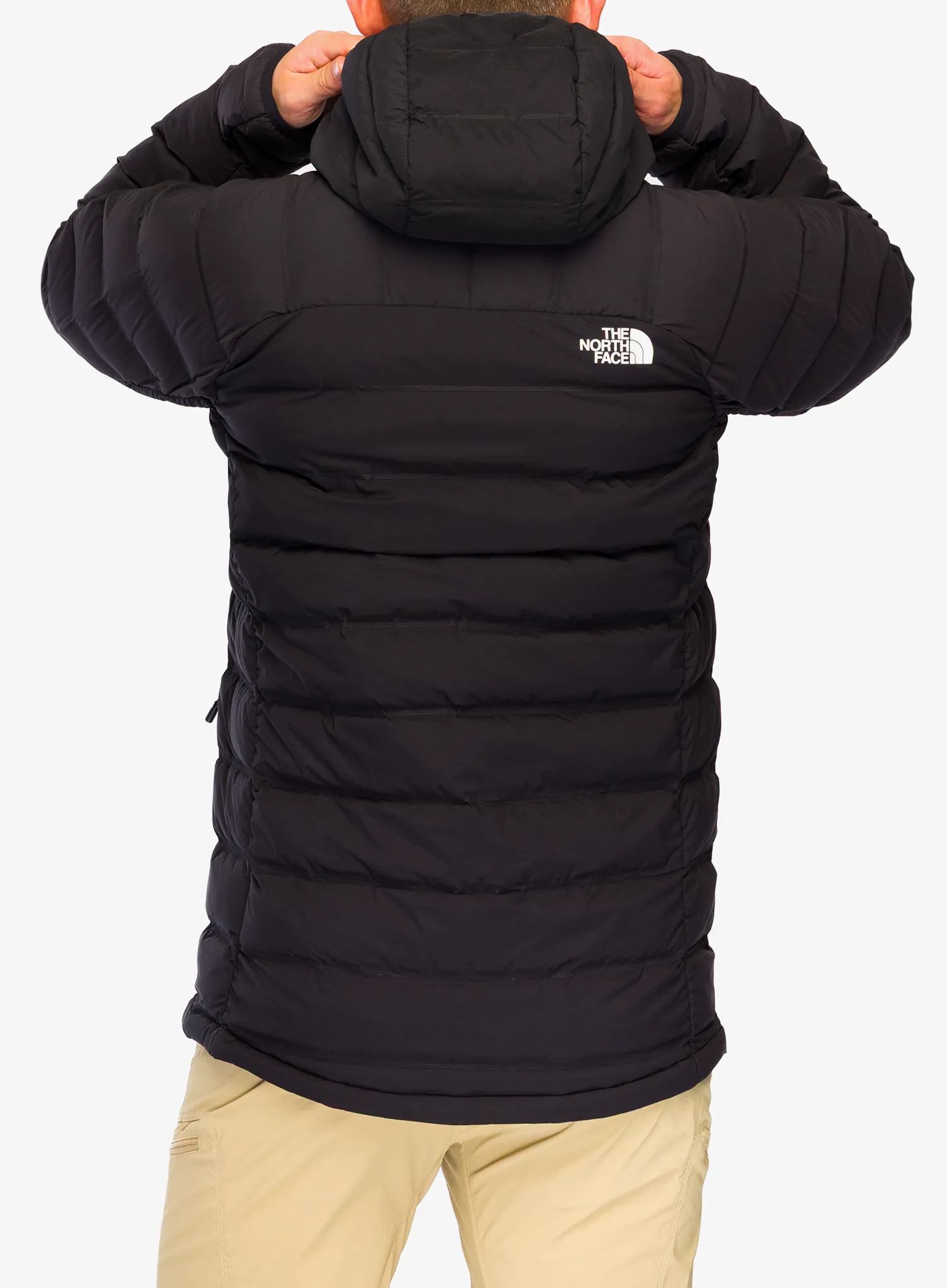 Péřová bunda The North Face Abseil Stretch Down Hoodie - tnf black